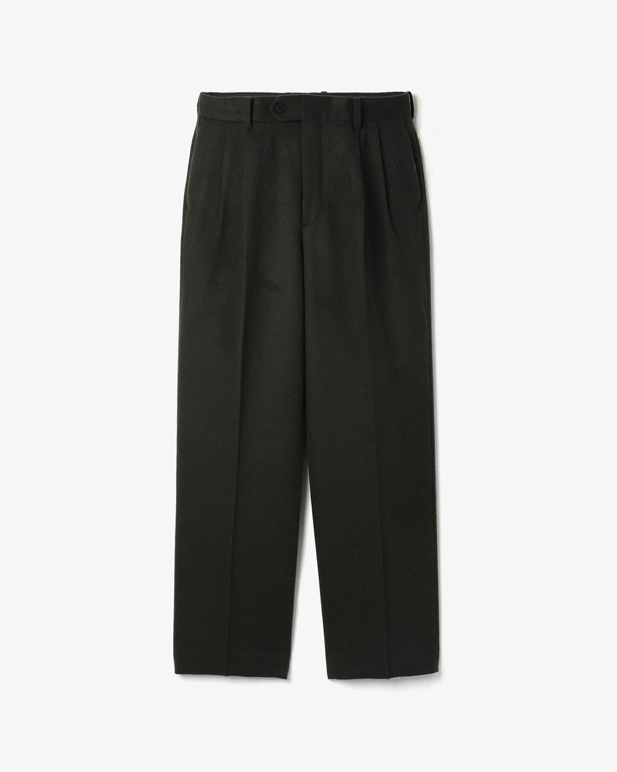 BABY CAMEL FLANNEL TWO-TUCK SLACKS