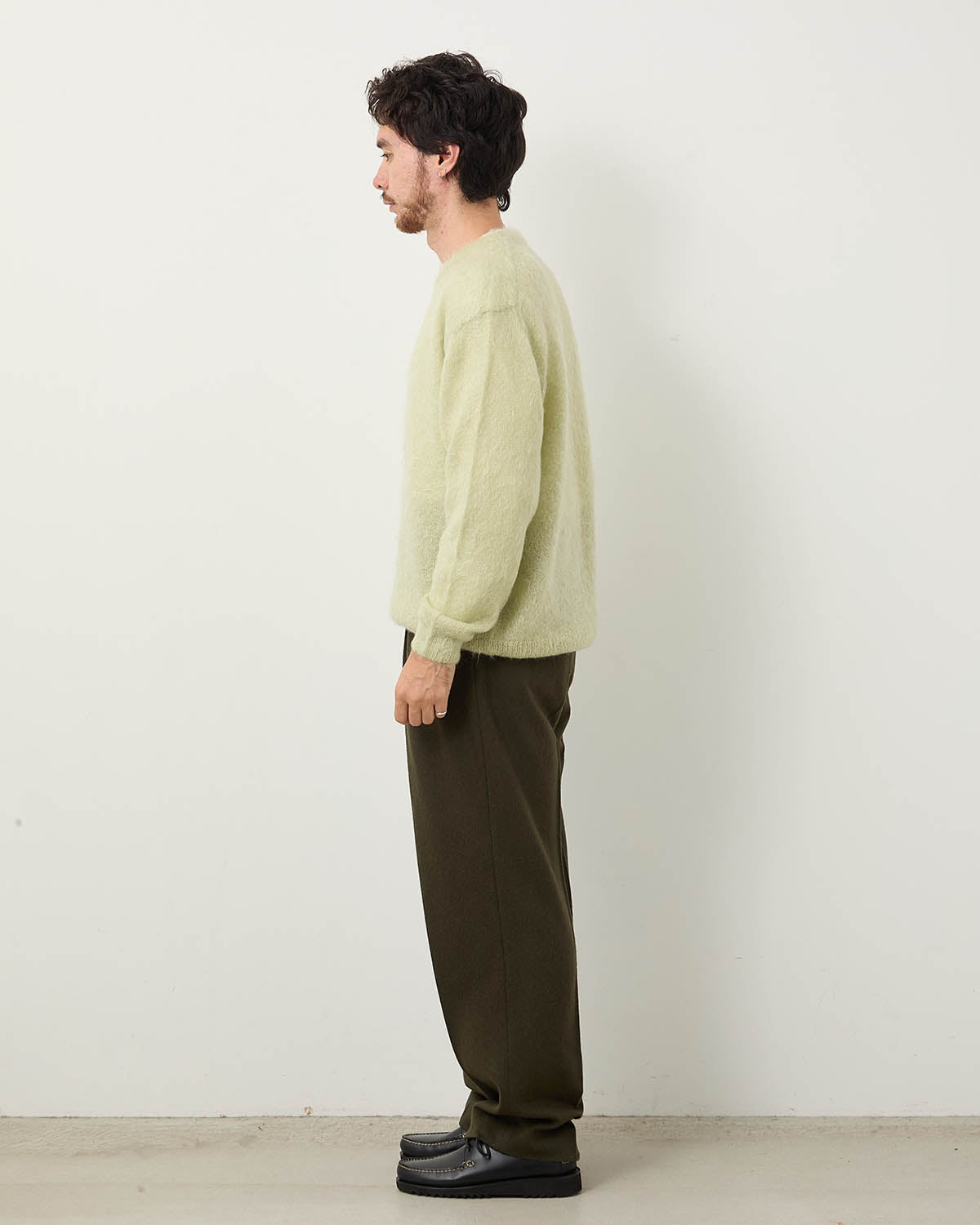 BABY CAMEL FLANNEL TWO-TUCK SLACKS
