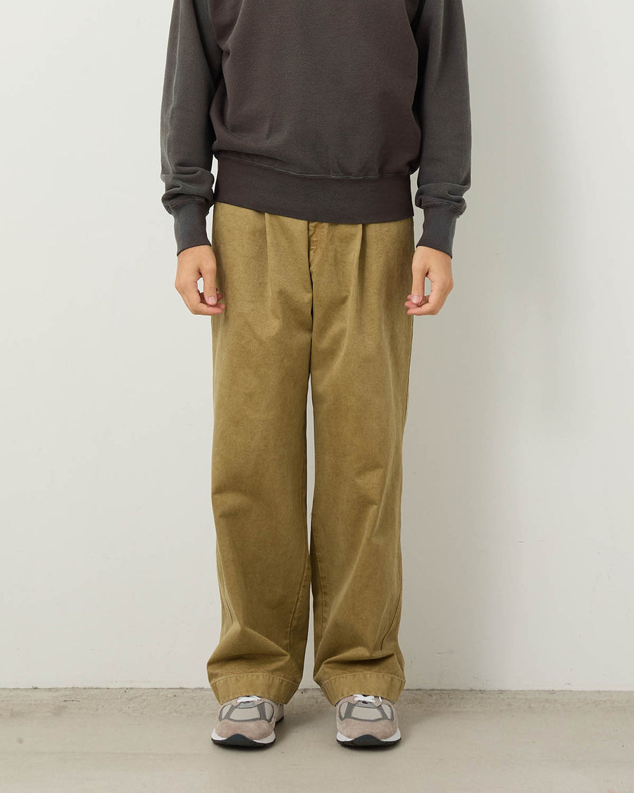 PRODUCT DYED FINX CHINO ONE-TUCK PANTS – COVERCHORD