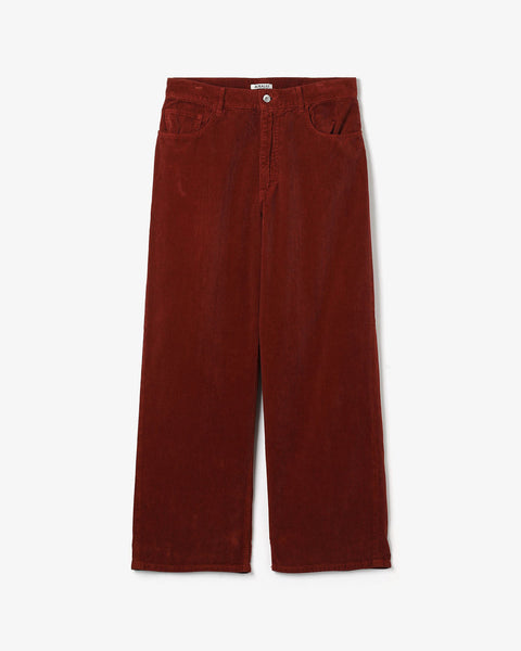 GARMENT-DYED FINX CORDUROY 5P WIDE PANTS – COVERCHORD