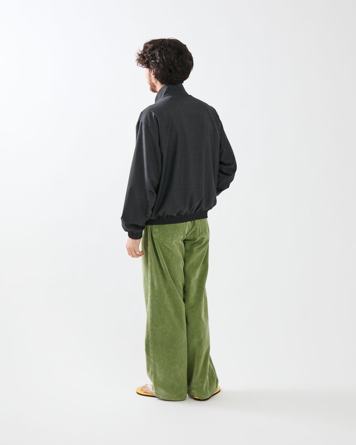 GARMENT-DYED FINX CORDUROY 5P WIDE PANTS