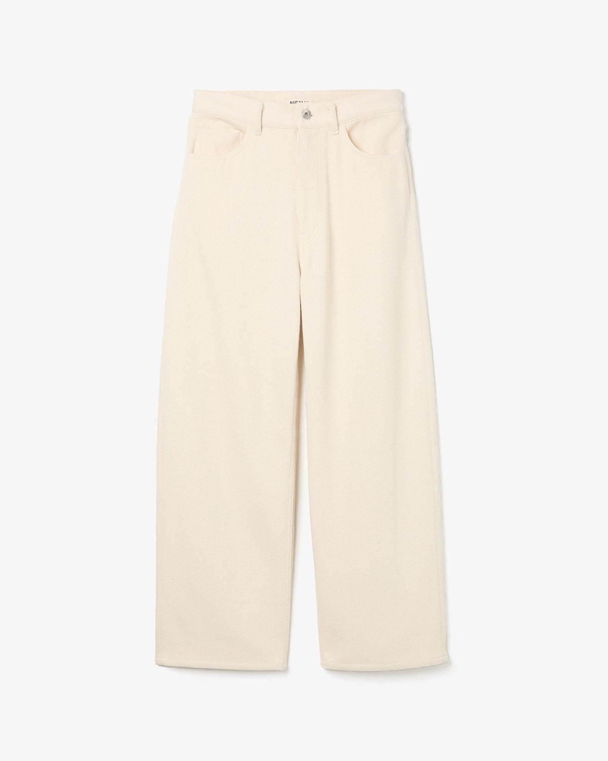 SILK NEP DENIM 5P WIDE PANTS