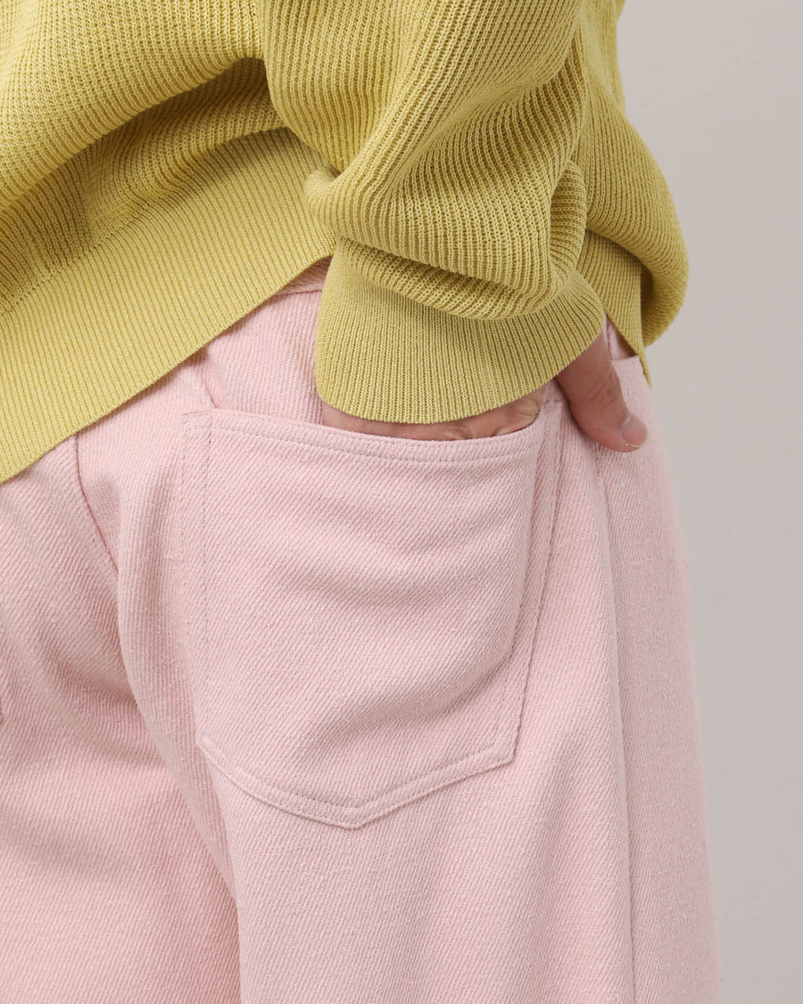 SILK NEP DENIM 5P WIDE PANTS – COVERCHORD