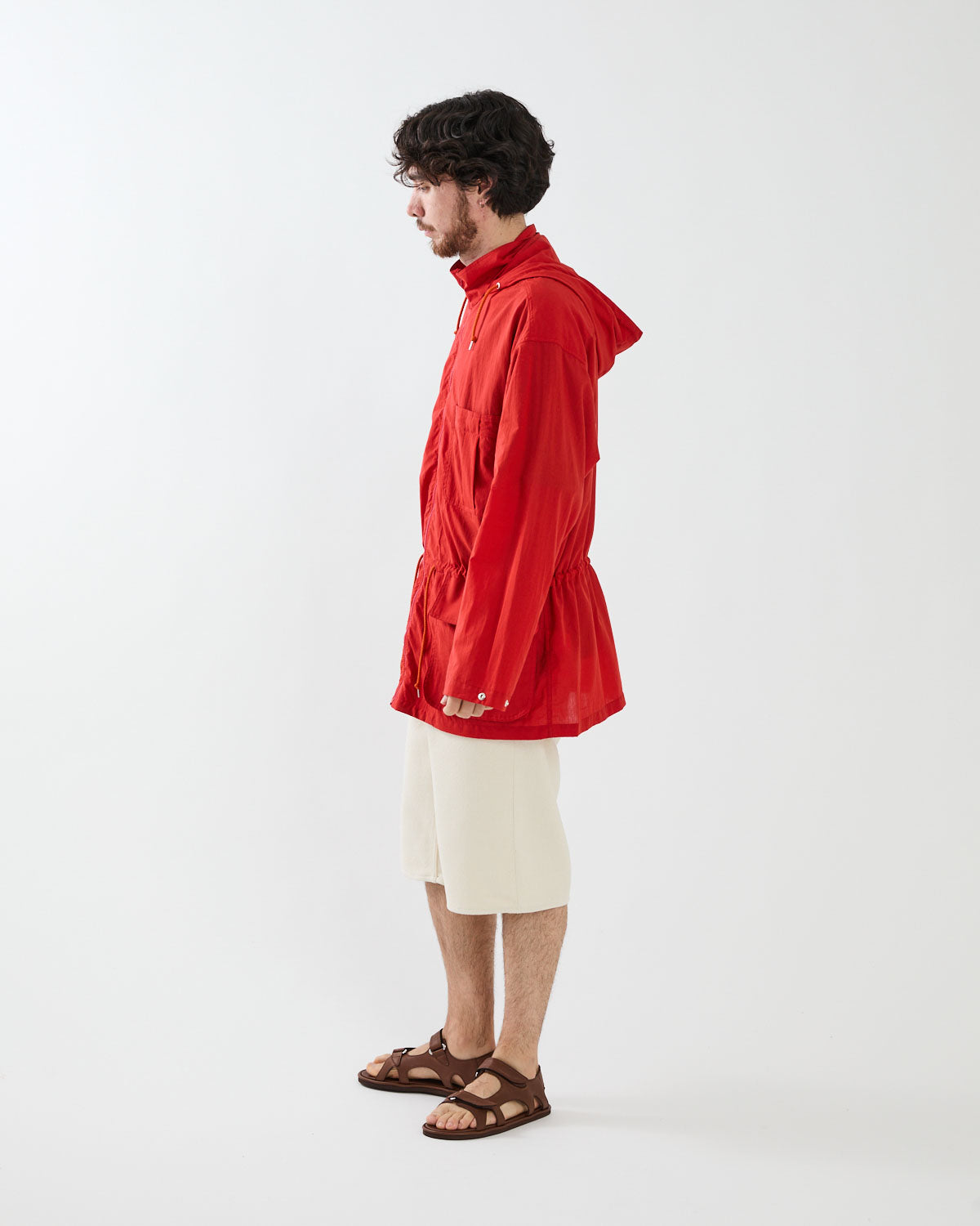 SILK NEP DENIM 5P WIDE SHORTS