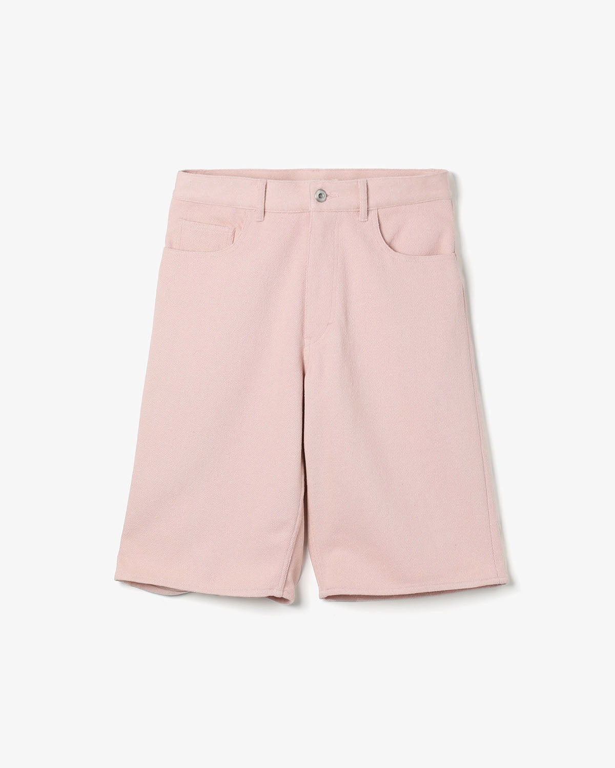 SILK NEP DENIM 5P WIDE SHORTS