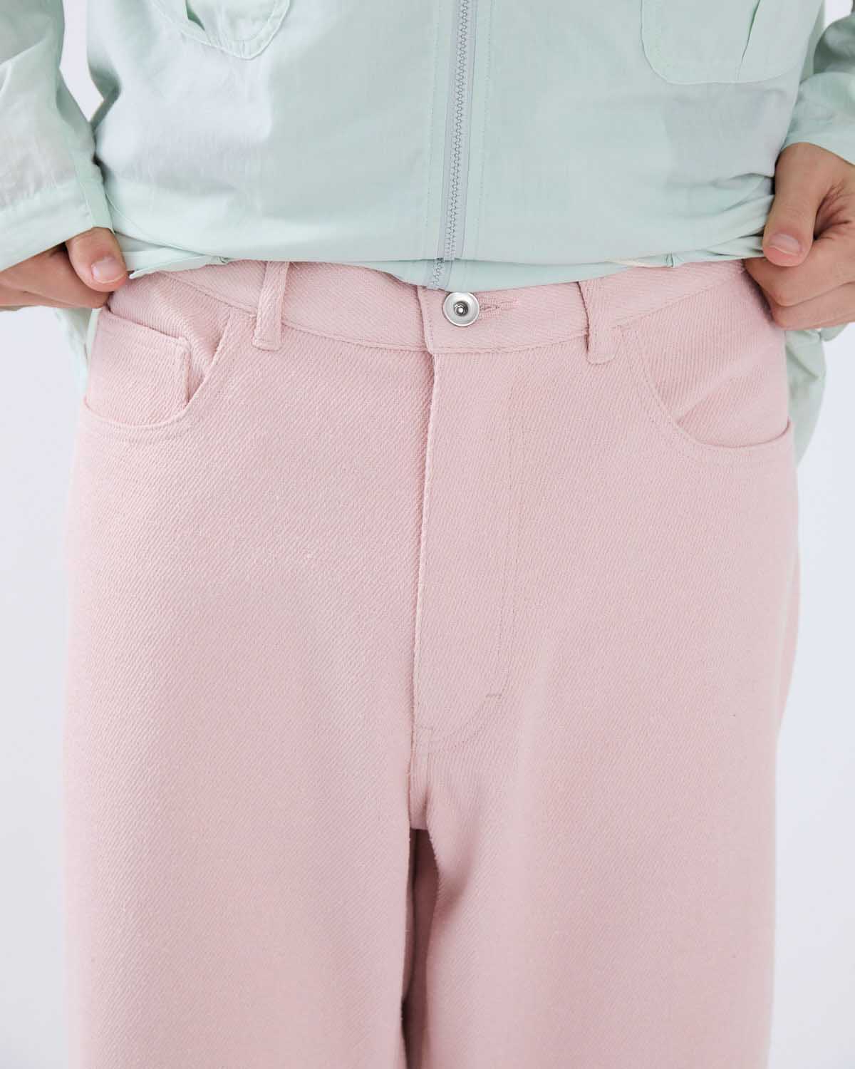 SILK NEP DENIM 5P WIDE SHORTS