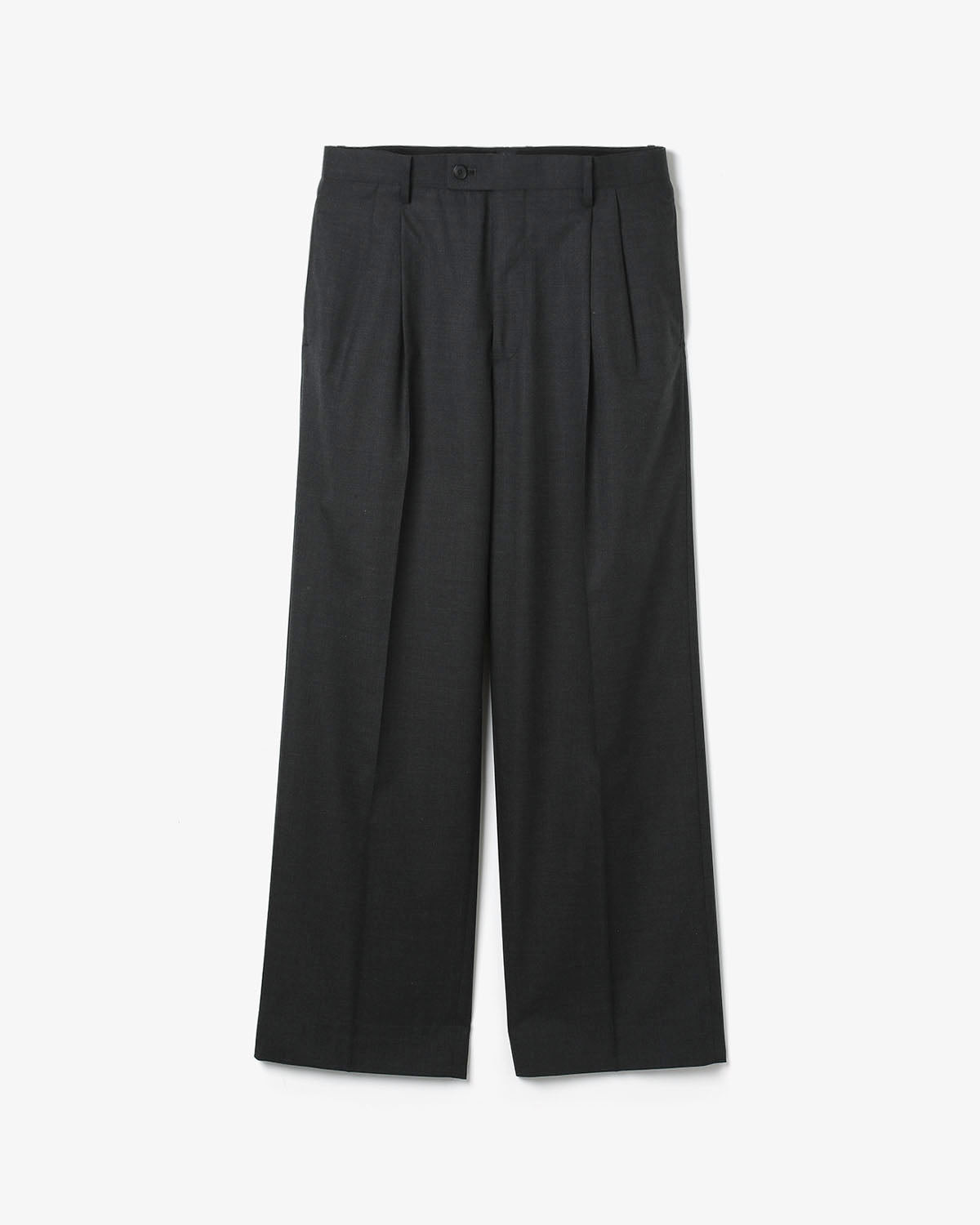 ULTRA FINE TROPICAL WOOL TWO-TUCK SLACKS