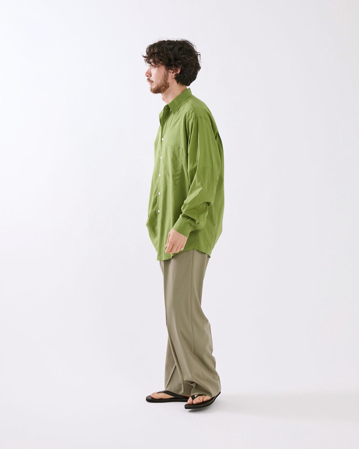 ULTRA FINE TROPICAL WOOL TWO-TUCK SLACKS