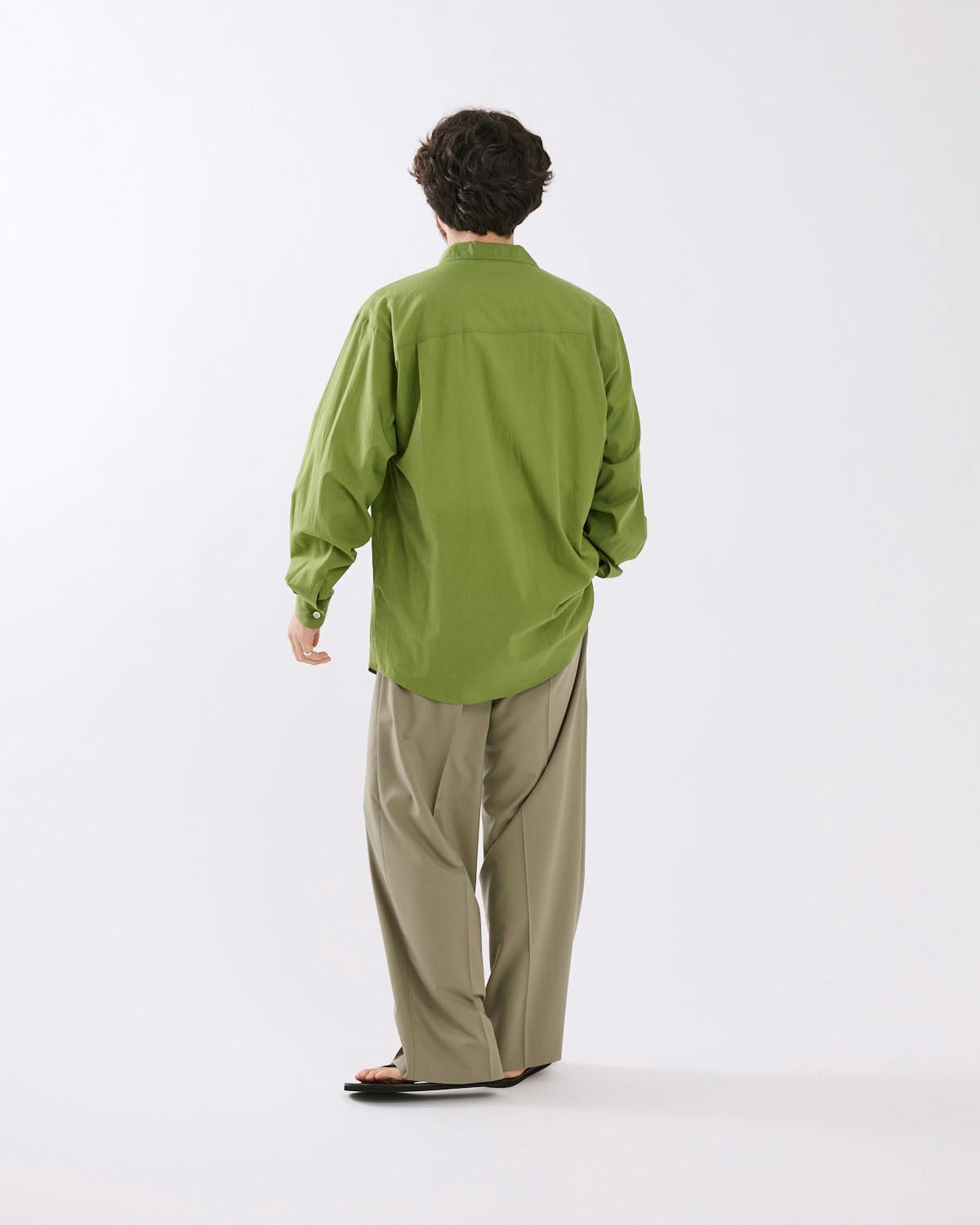 ULTRA FINE TROPICAL WOOL TWO-TUCK SLACKS