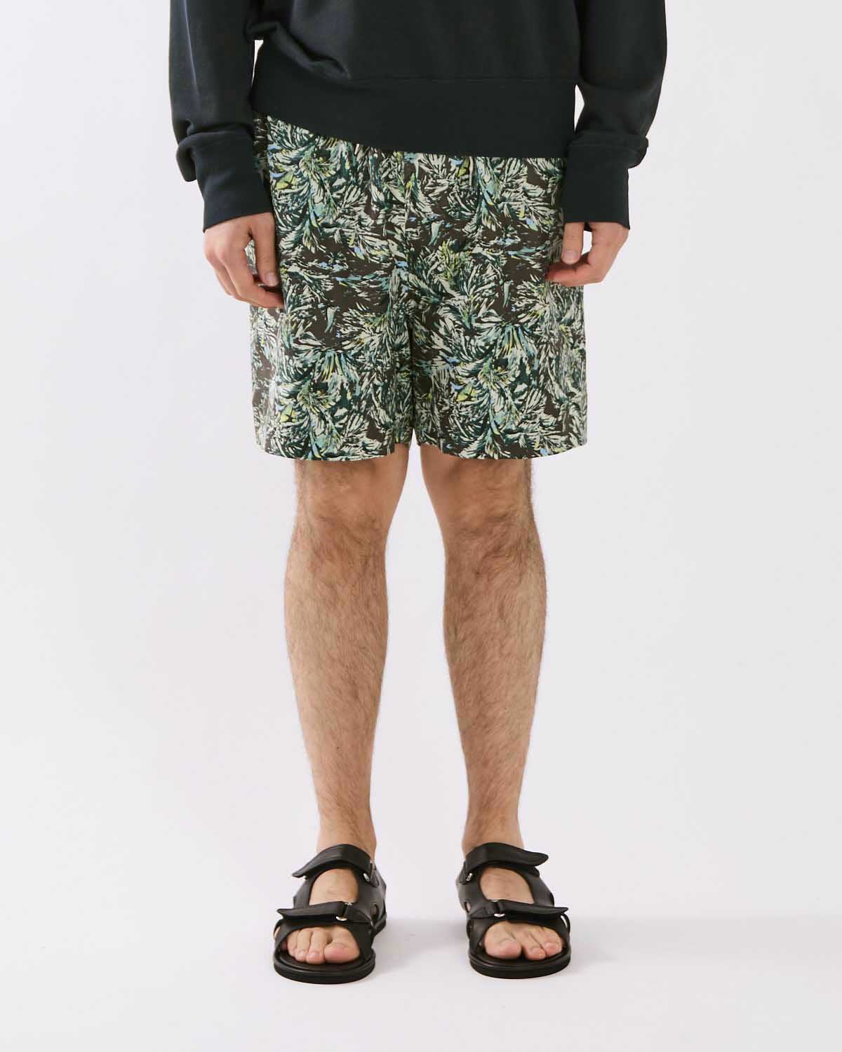 PRINTED AIRY SILK SHORTS