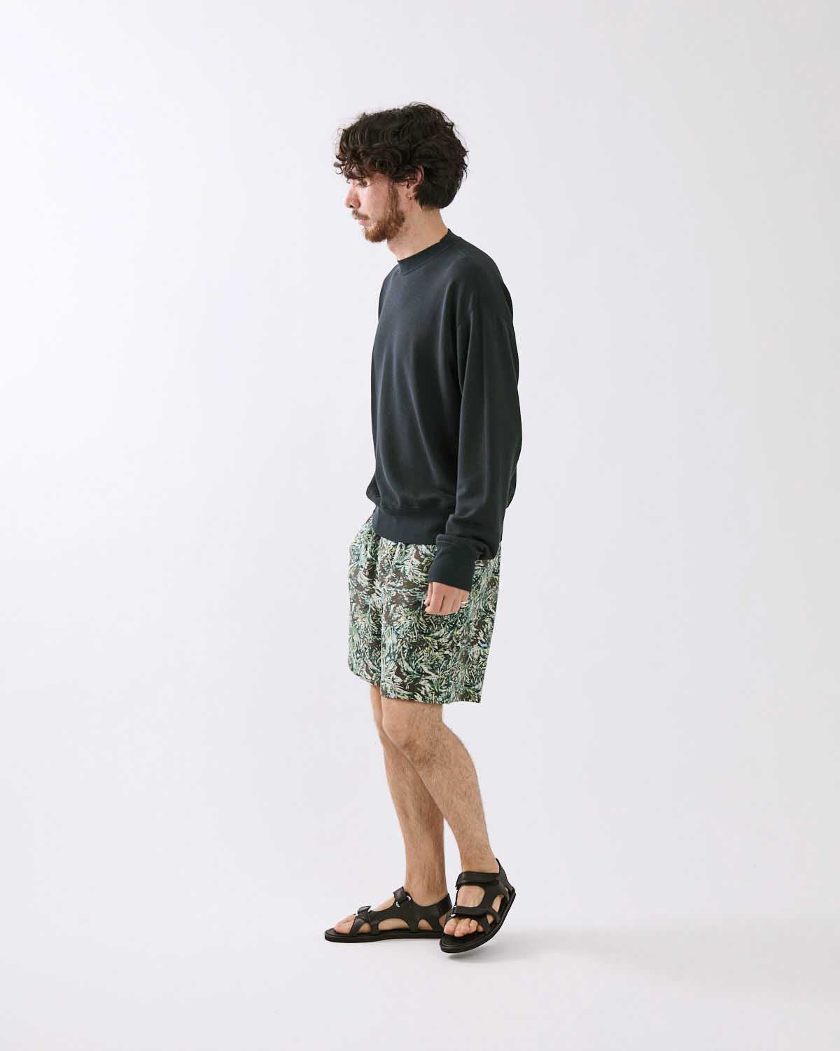 PRINTED AIRY SILK SHORTS