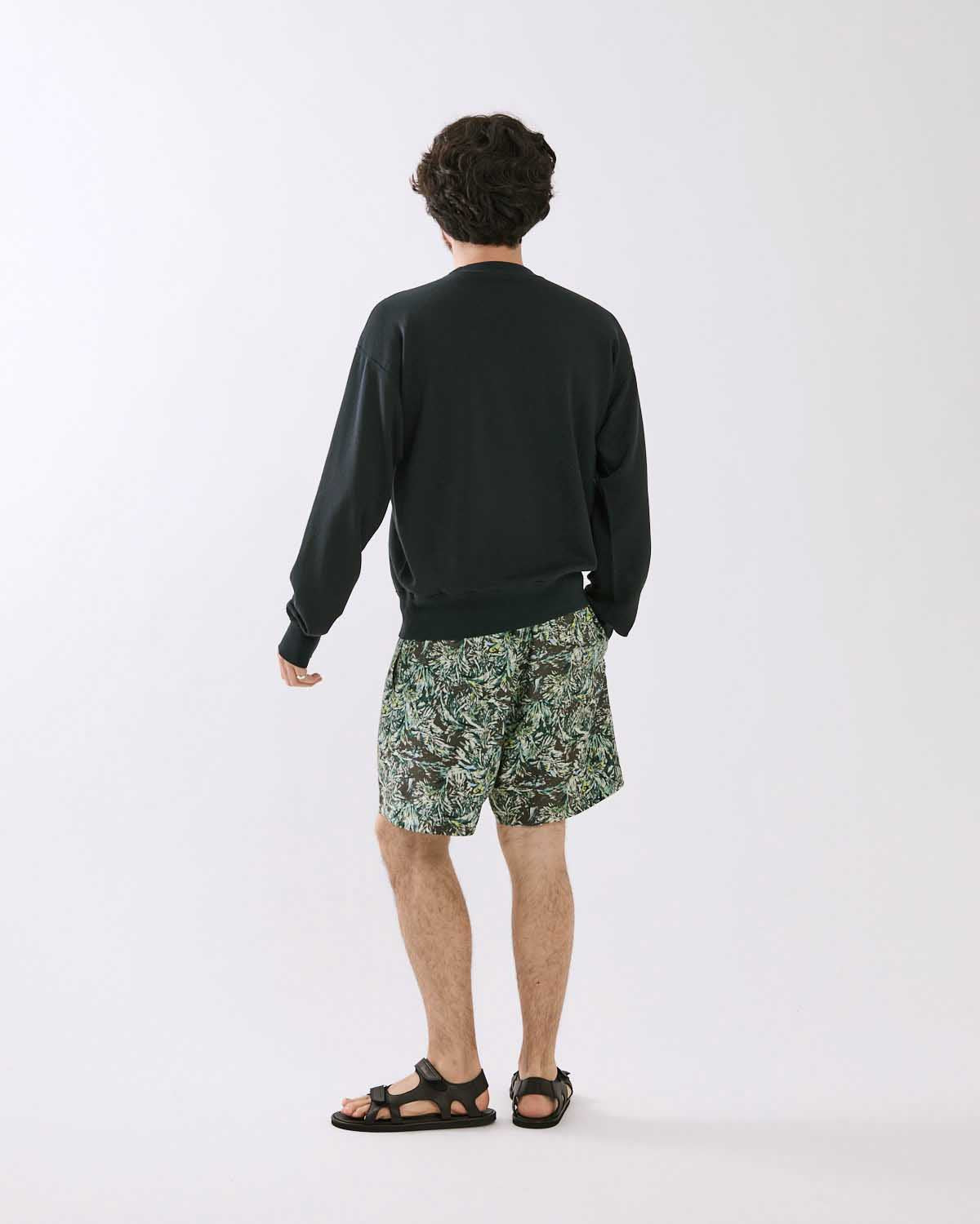 PRINTED AIRY SILK SHORTS