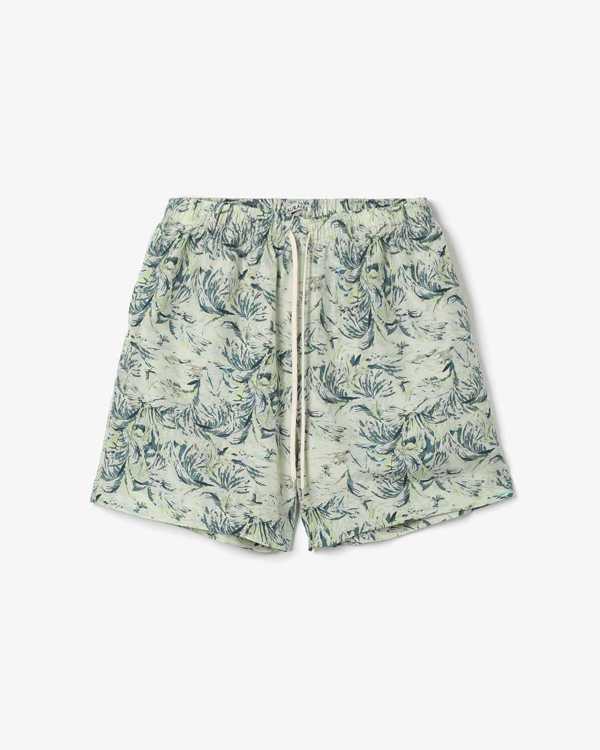 PRINTED AIRY SILK SHORTS