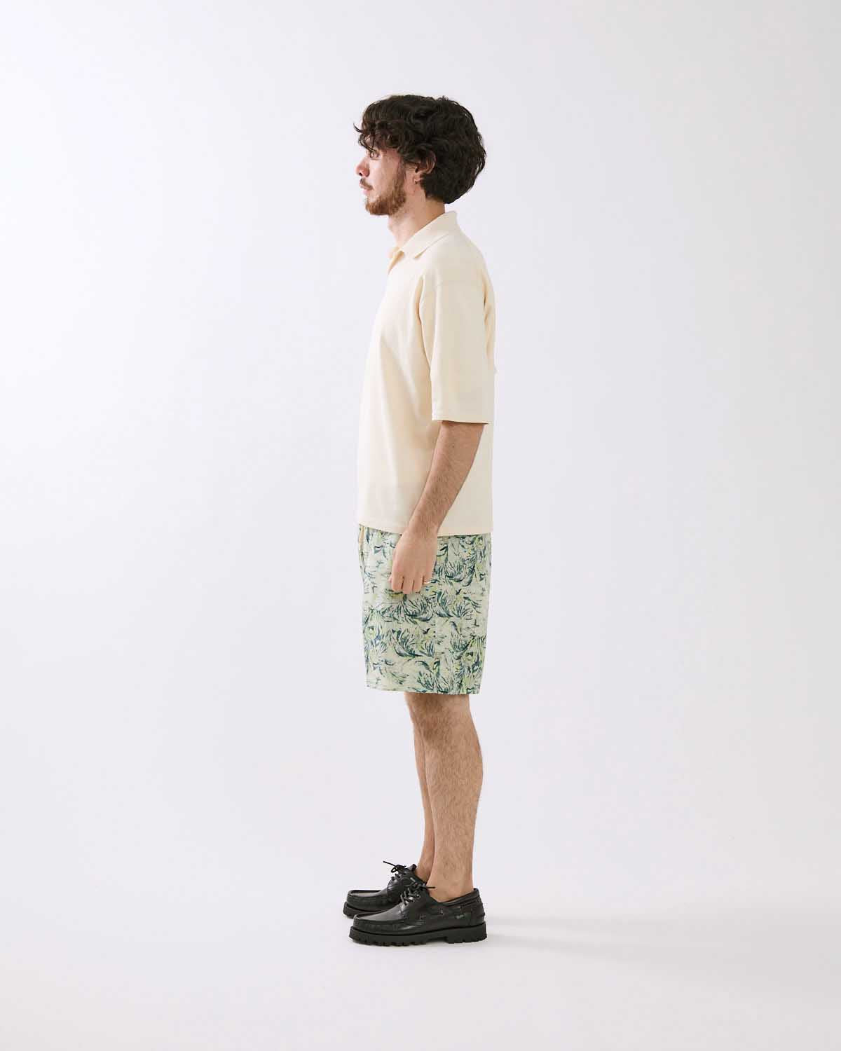 PRINTED AIRY SILK SHORTS