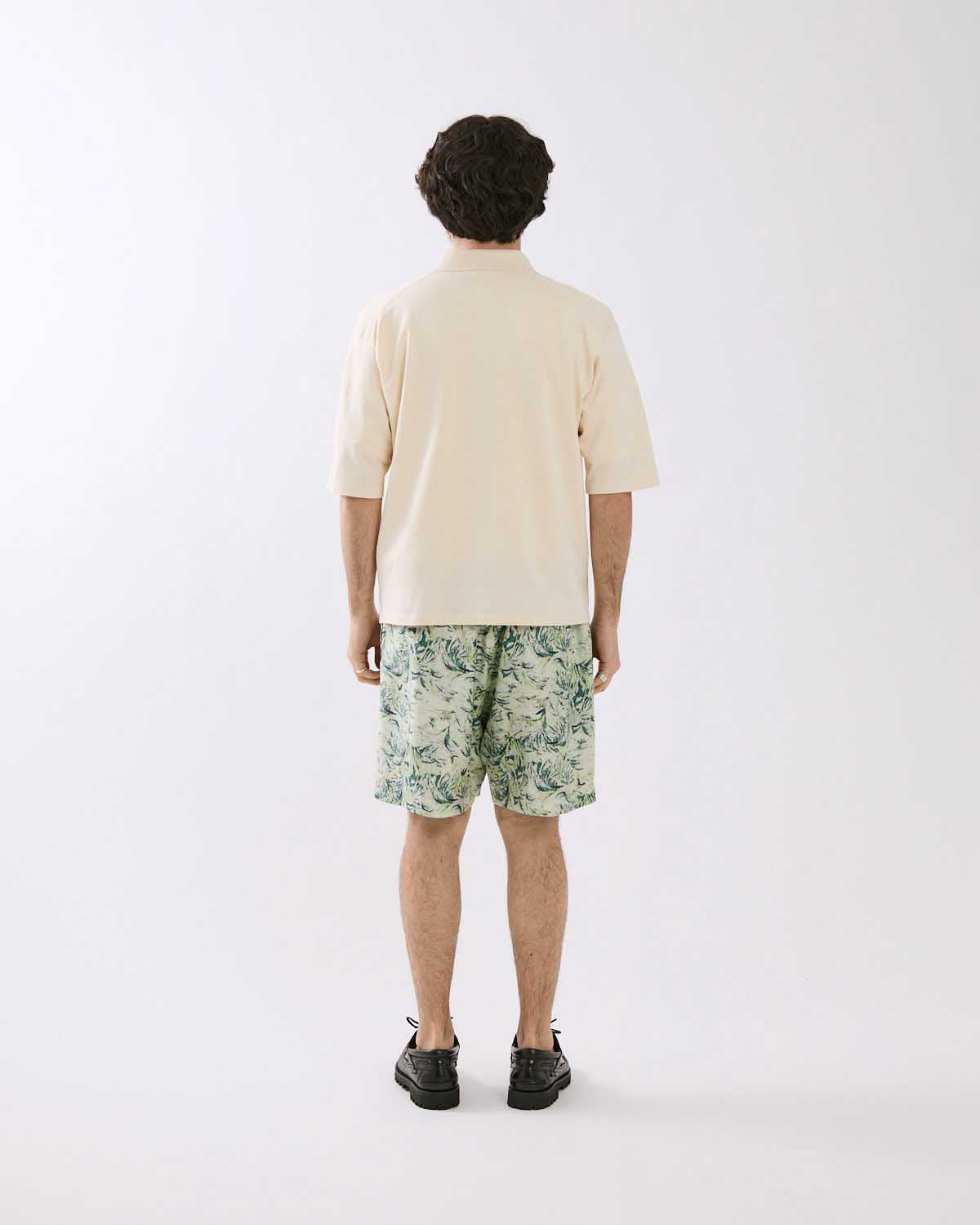 PRINTED AIRY SILK SHORTS