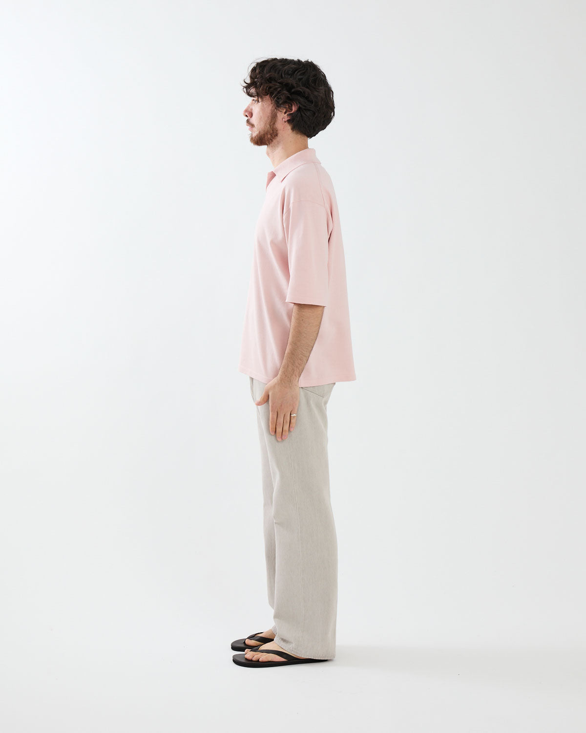 FADED HARD TWIST BROWN DENIM 5P PANTS