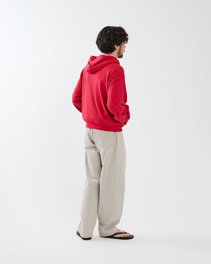 FADED HARD TWIST BROWN DENIM WIDE PANTS – COVERCHORD