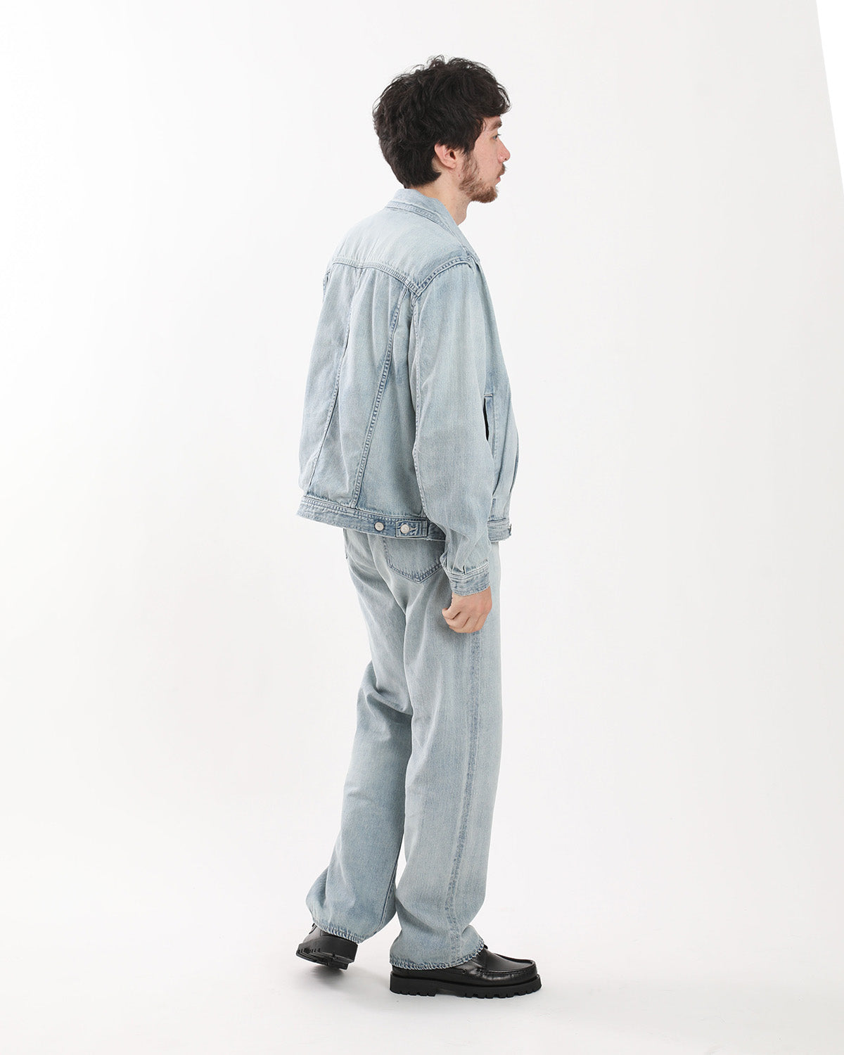 FADED SELVEDGE LIGHT DENIM PANTS