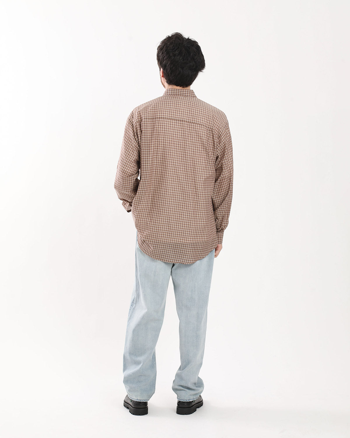 FADED SELVEDGE LIGHT DENIM WIDE PANTS