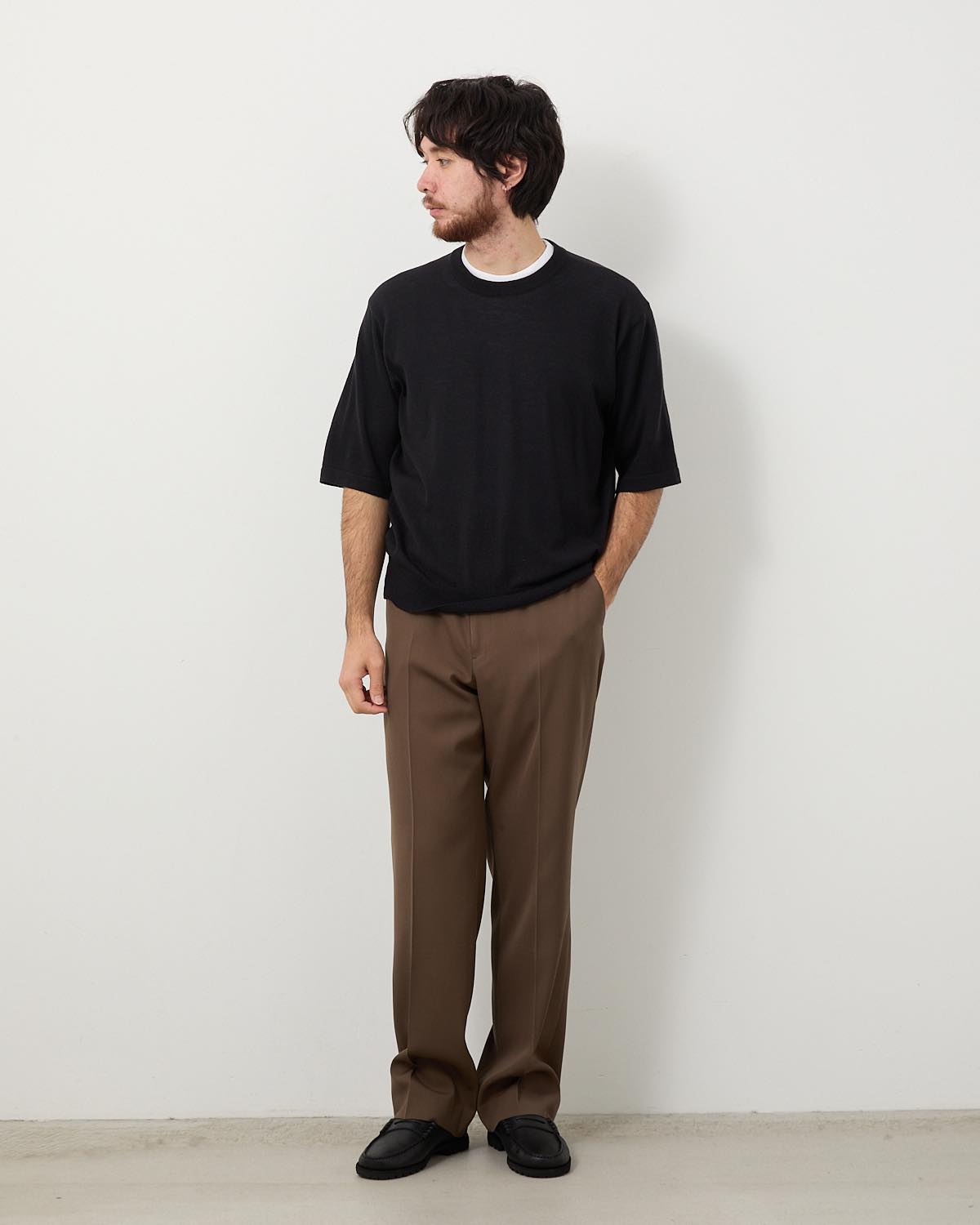 LIGHT WOOL MAX GABARDINE SLACKS