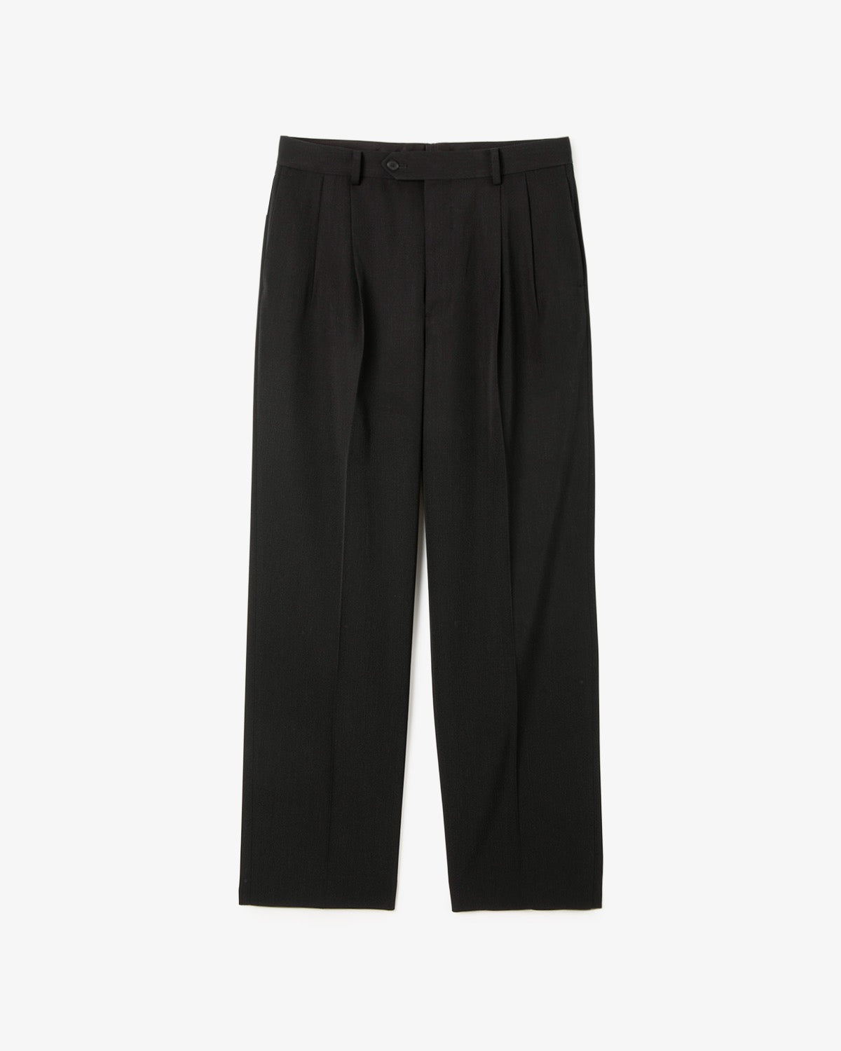 LIGHT WOOL MAX GABARDINE TWO-TUCK SLACKS