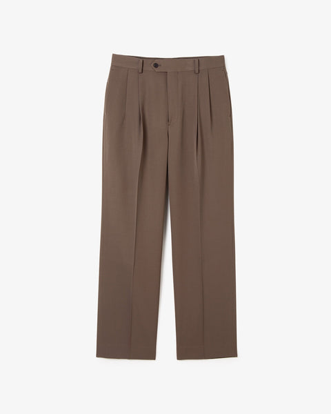 LIGHT WOOL MAX GABARDINE TWO-TUCK SLACKS – COVERCHORD