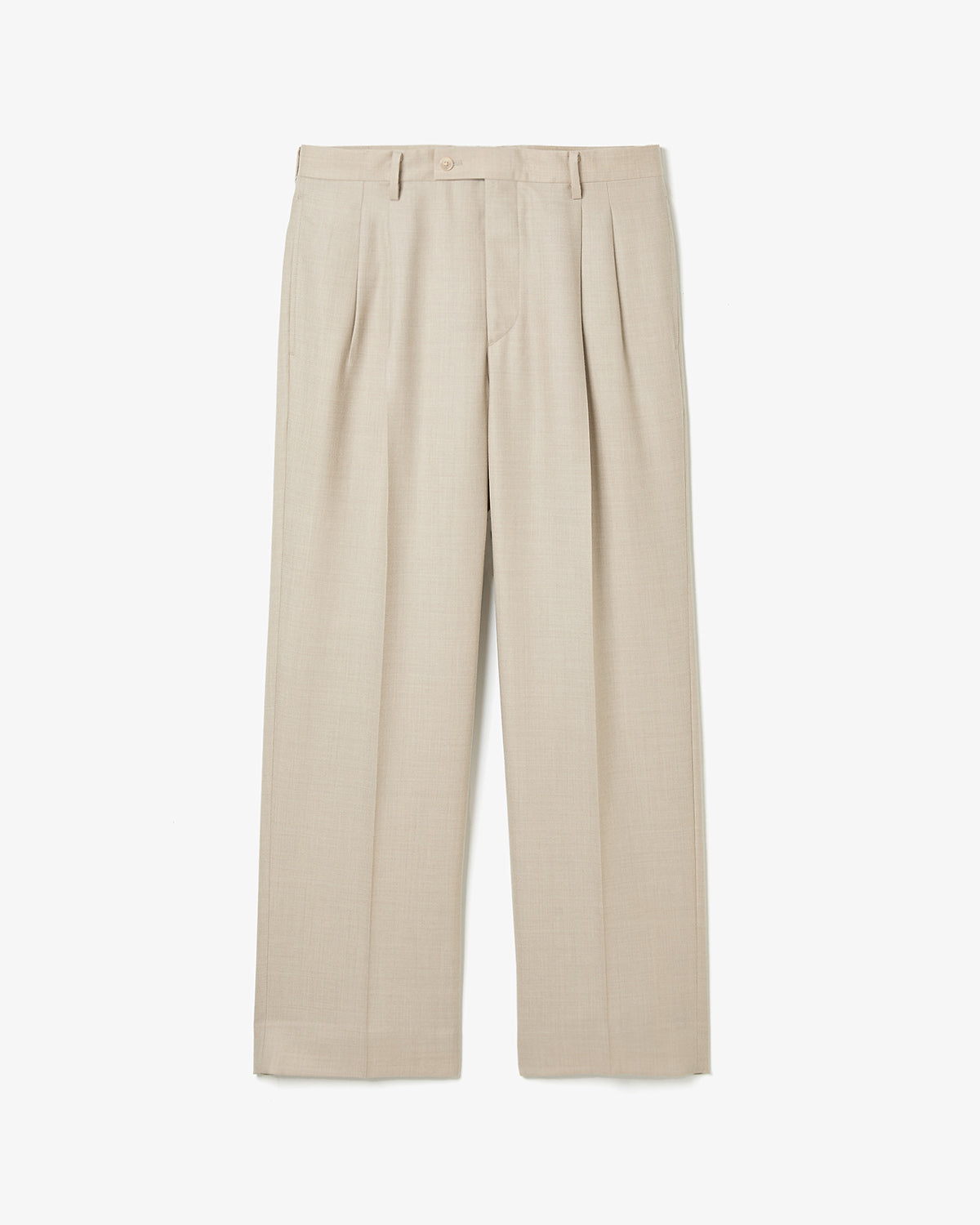 SUPER LIGHT WOOL TWO-TUCK SLACKS