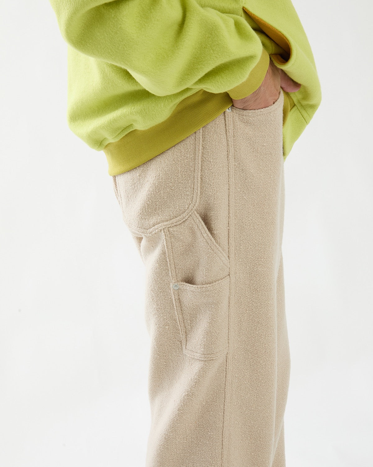 HOMESPUN TWEED PAINTER PANTS