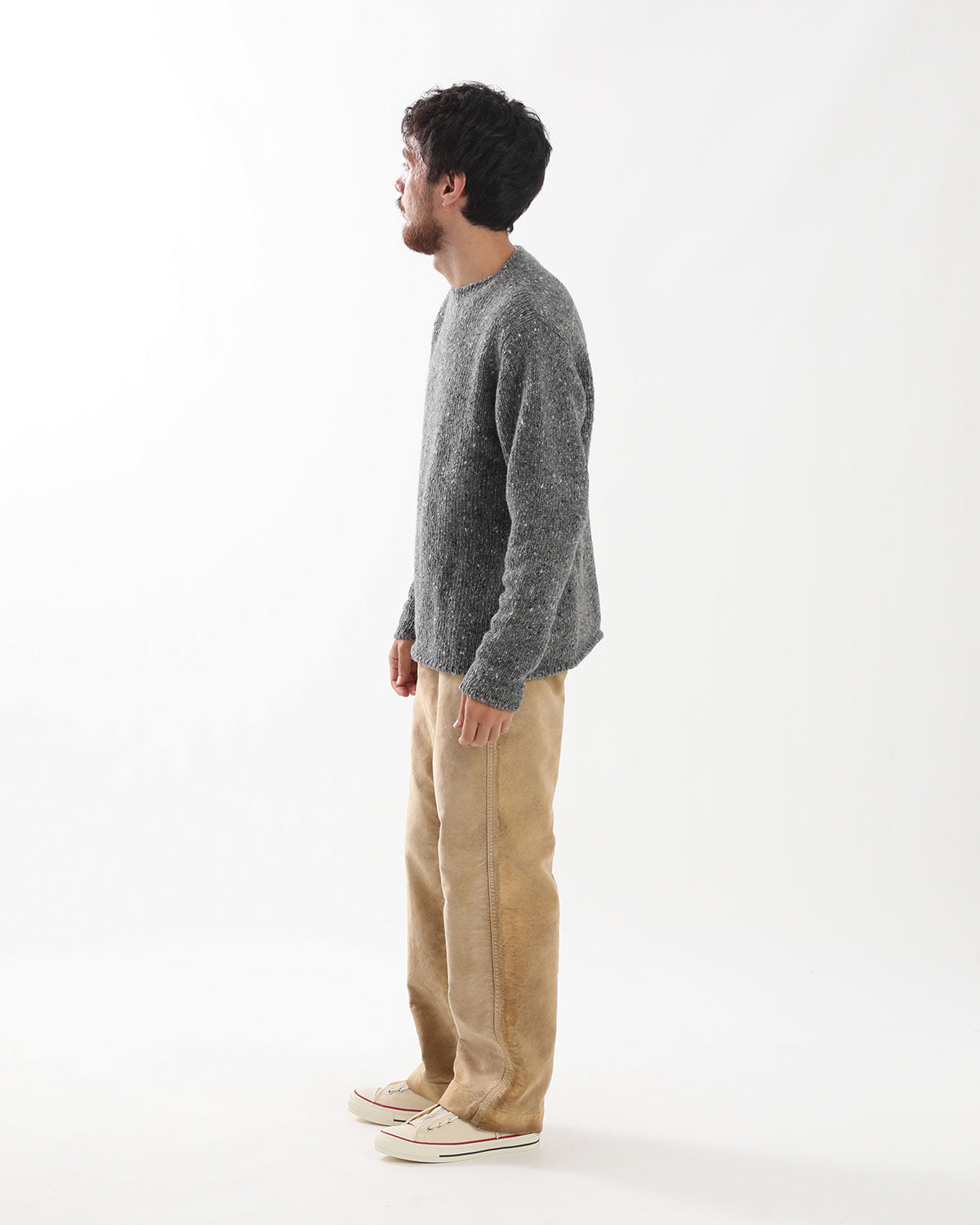 GARMENT-DYED ORGANIC COTTON HEAVY MOLESKIN PANTS