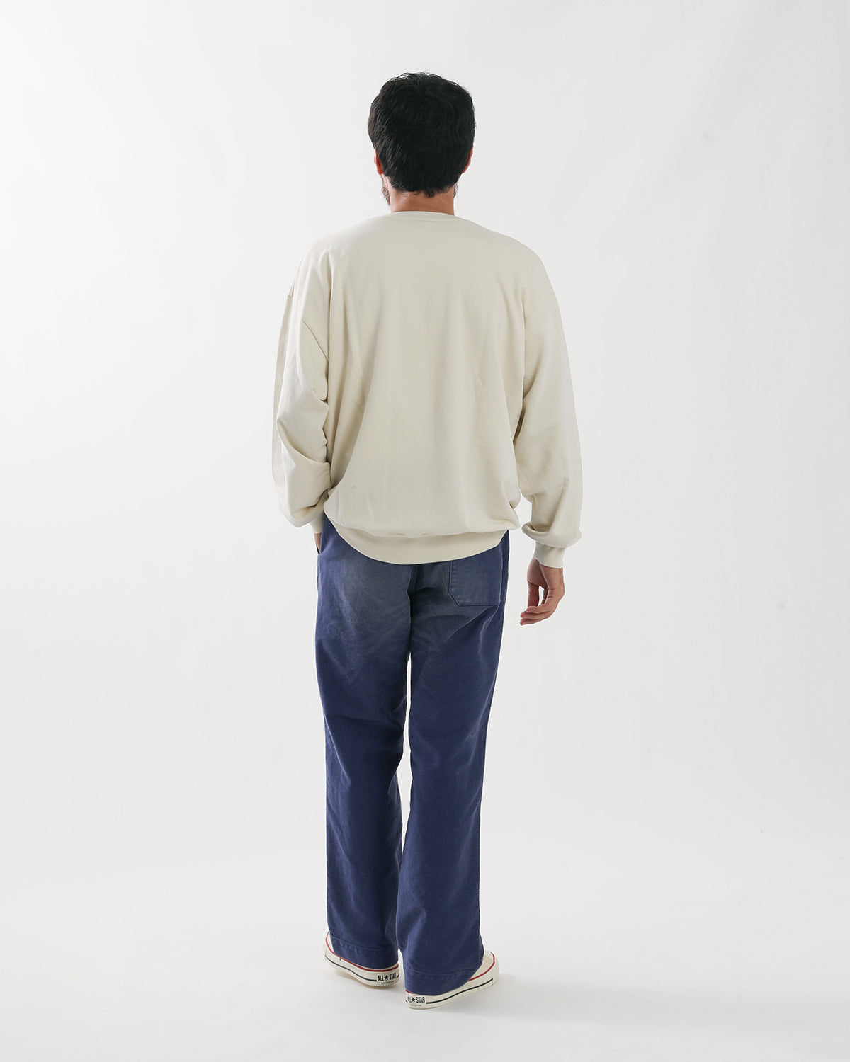GARMENT-DYED ORGANIC COTTON HEAVY MOLESKIN PANTS
