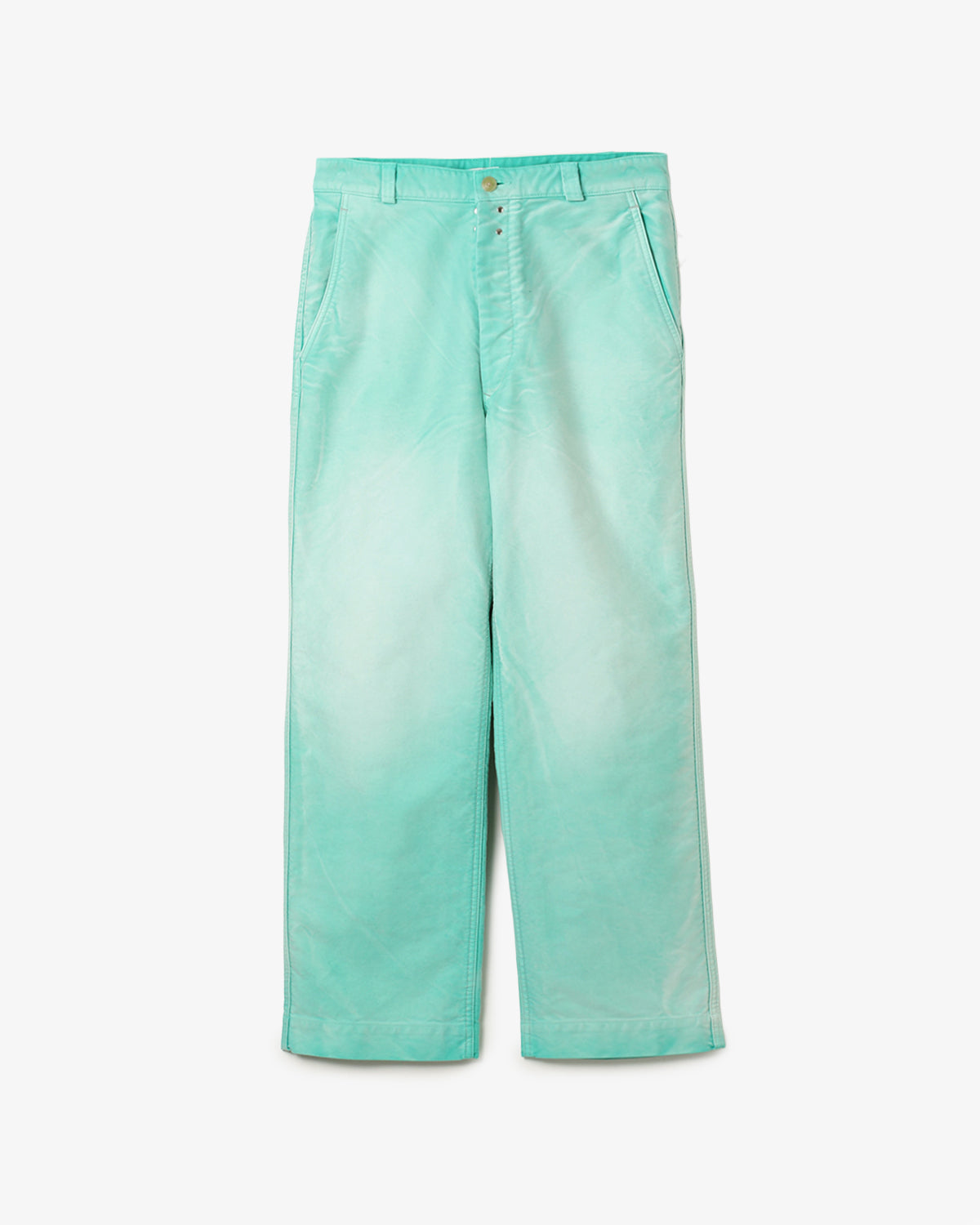 GARMENT-DYED ORGANIC COTTON HEAVY MOLESKIN PANTS