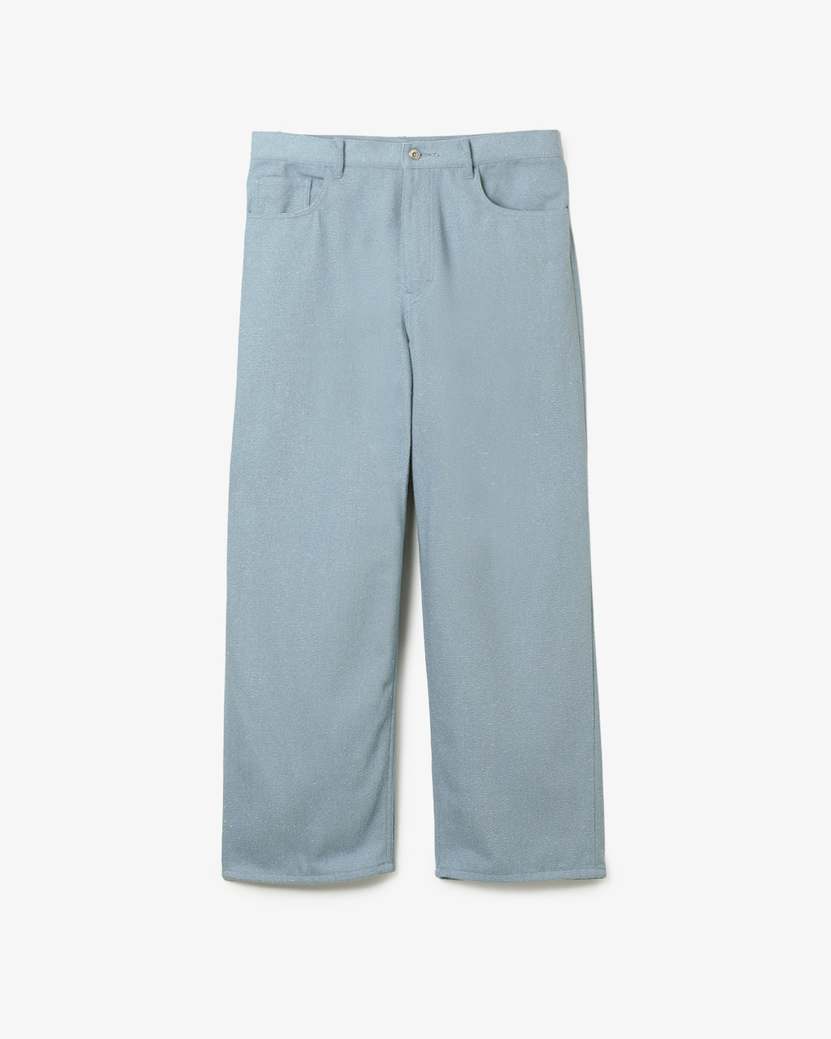 SILK NEP DENIM 5P WIDE PANTS