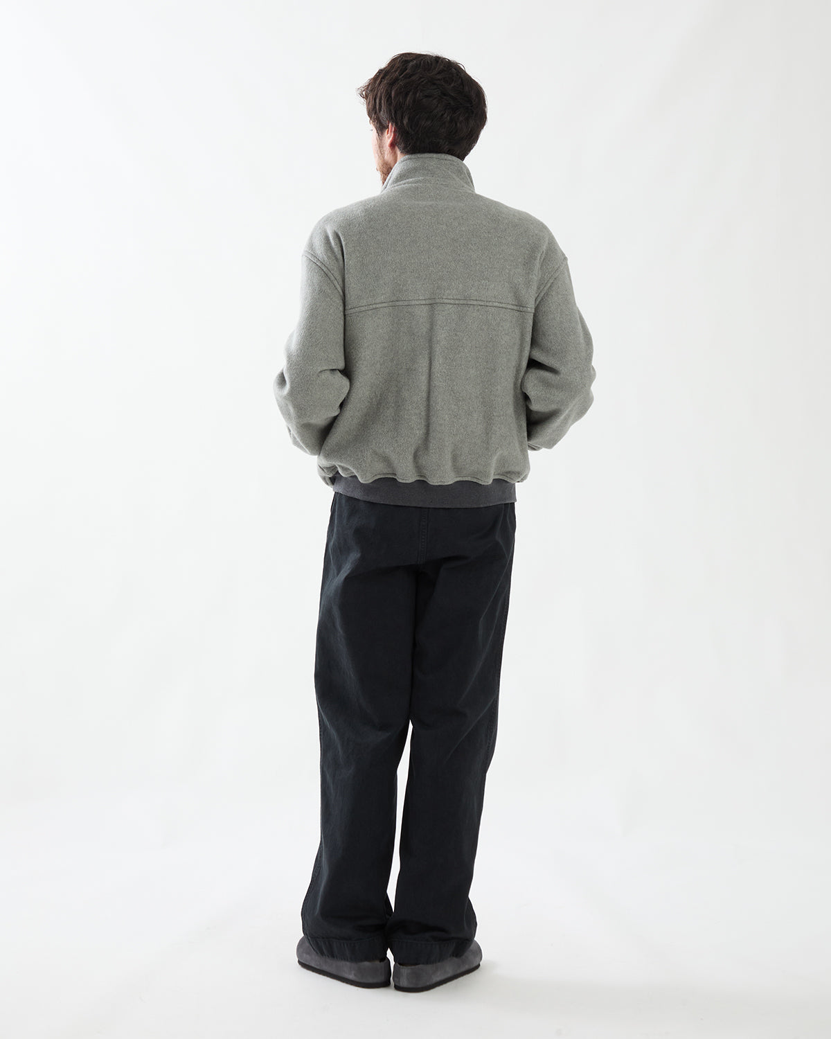 GARMENT-DYED FINX CHINO ONE-TUCK WIDE PANTS