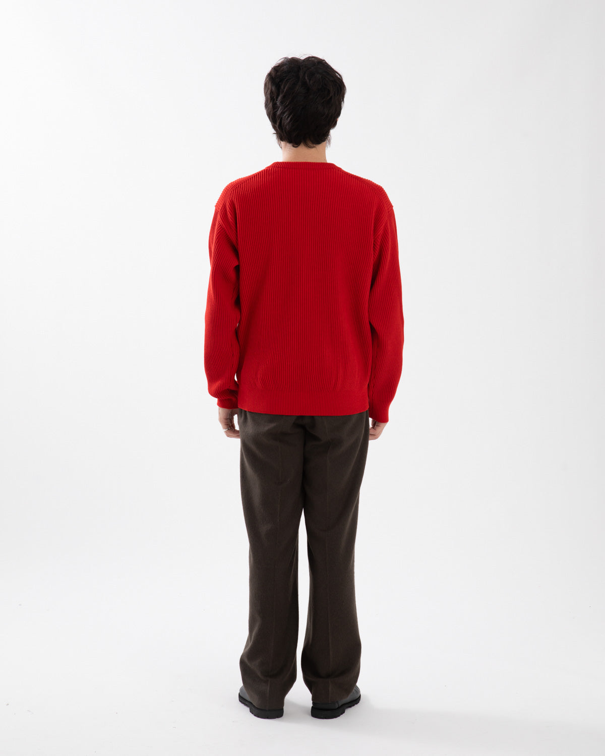 BABY CAMEL FLANNEL TWO-TUCK SLACKS