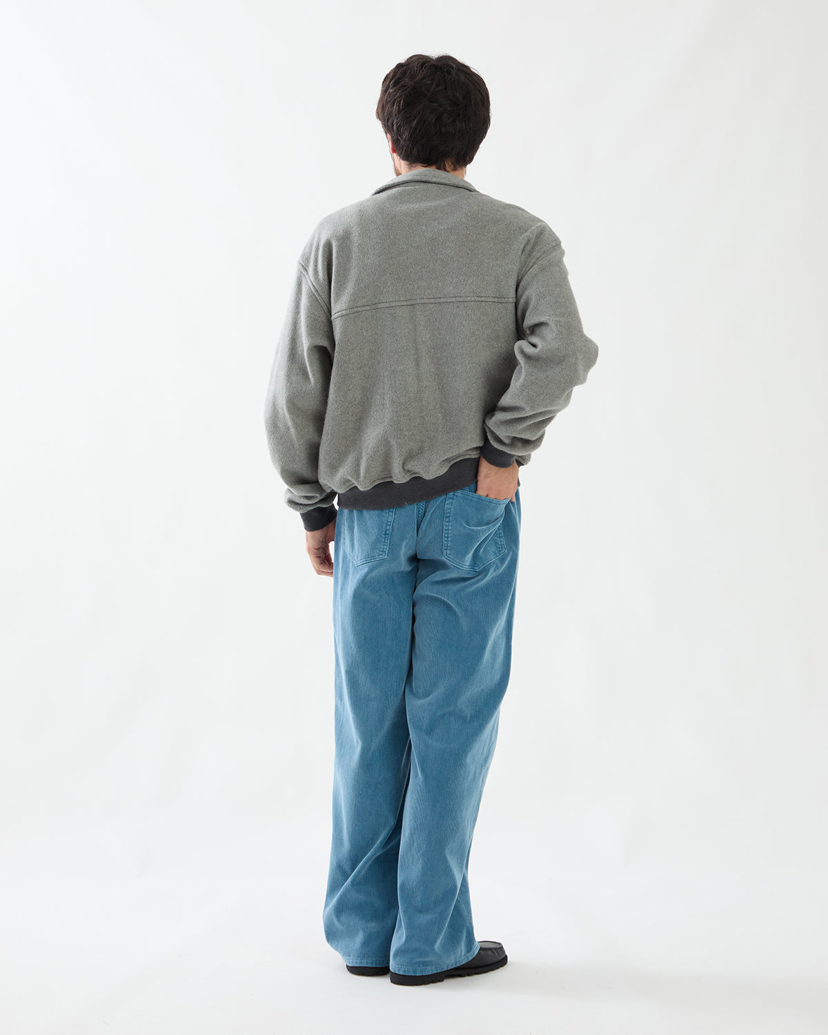 GARMENT-DYED FINX CORDUROY 5P WIDE PANTS
