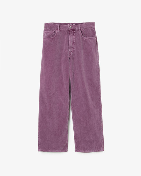 GARMENT-DYED FINX CORDUROY 5P WIDE PANTS – COVERCHORD