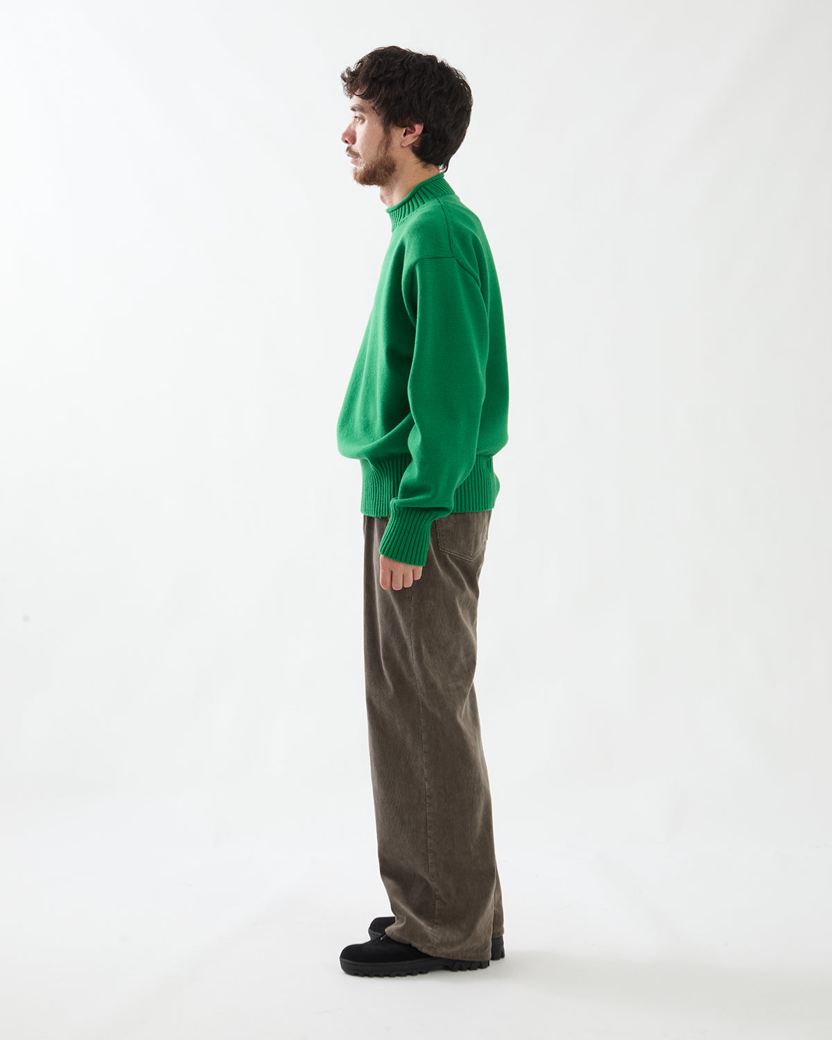 GARMENT-DYED FINX CORDUROY 5P WIDE PANTS