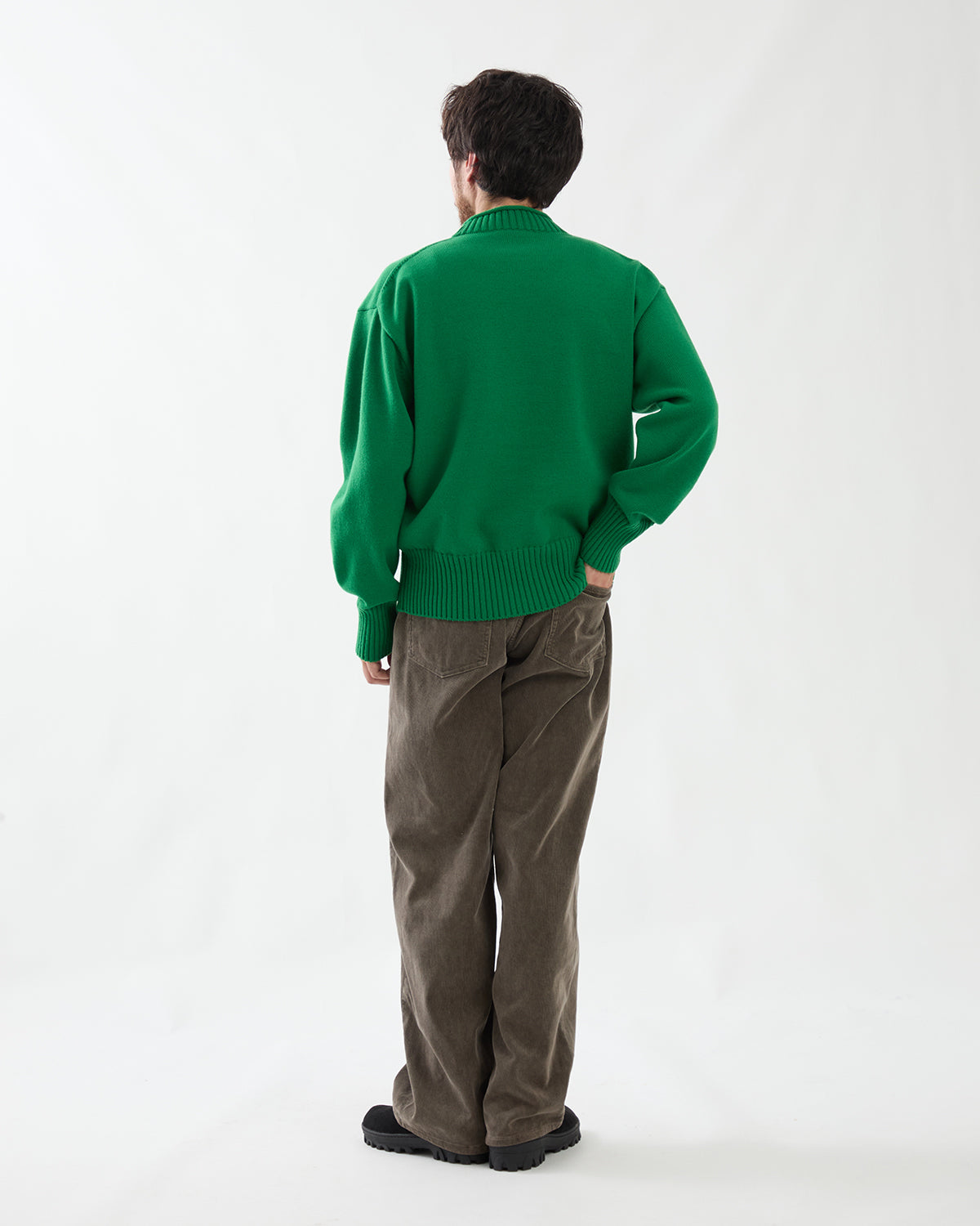 GARMENT-DYED FINX CORDUROY 5P WIDE PANTS