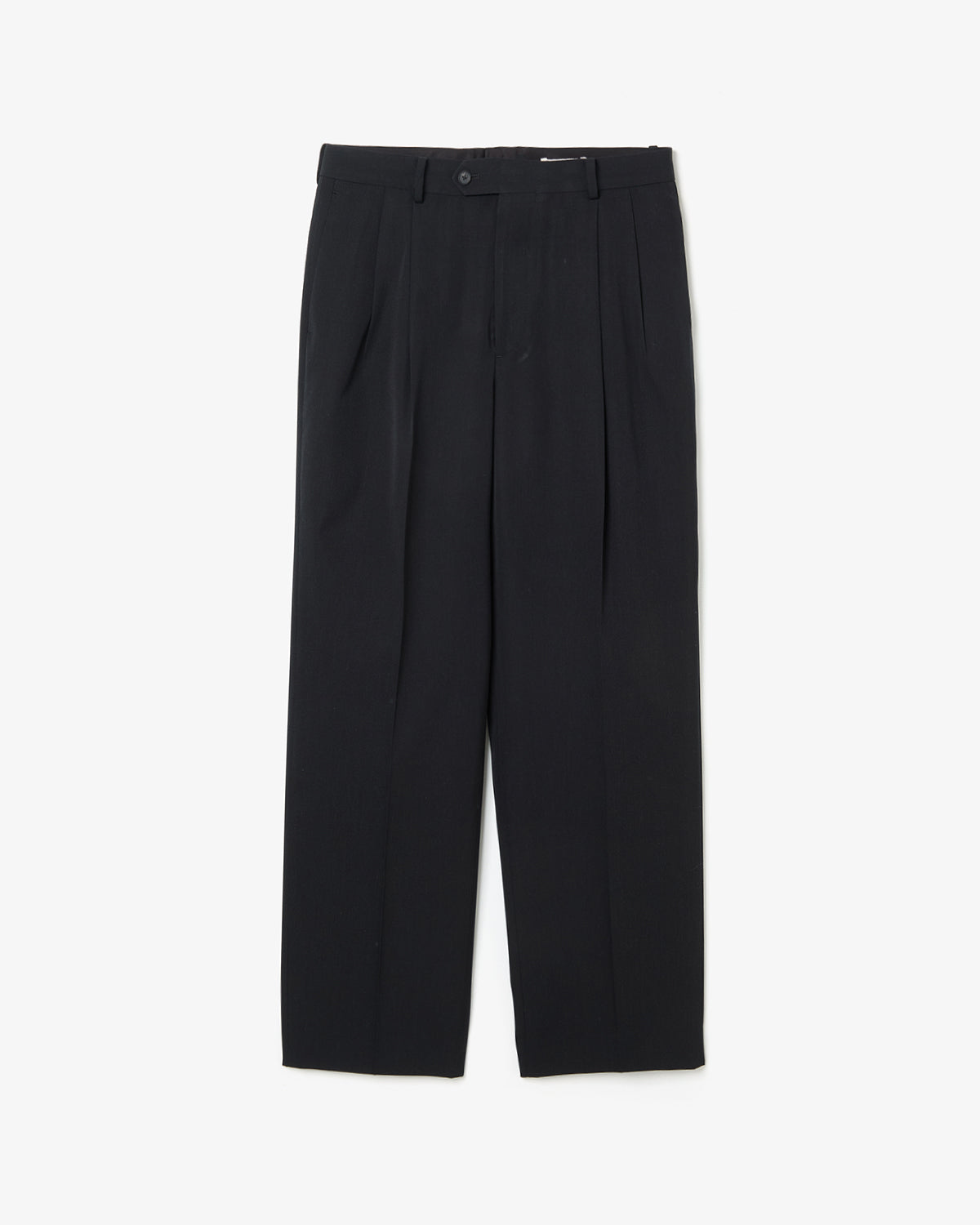 LIGHT WOOL MAX GABARDINE TWO-TUCK SLACKS
