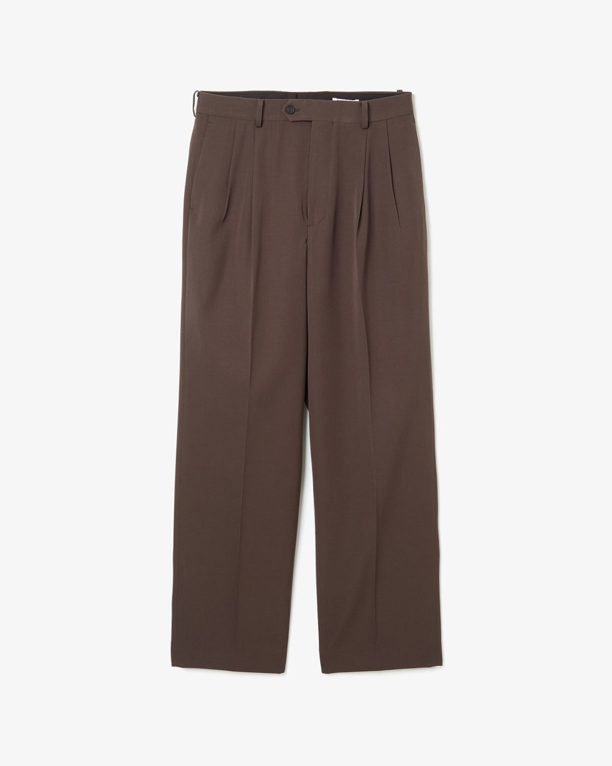 LIGHT WOOL MAX GABARDINE TWO-TUCK SLACKS
