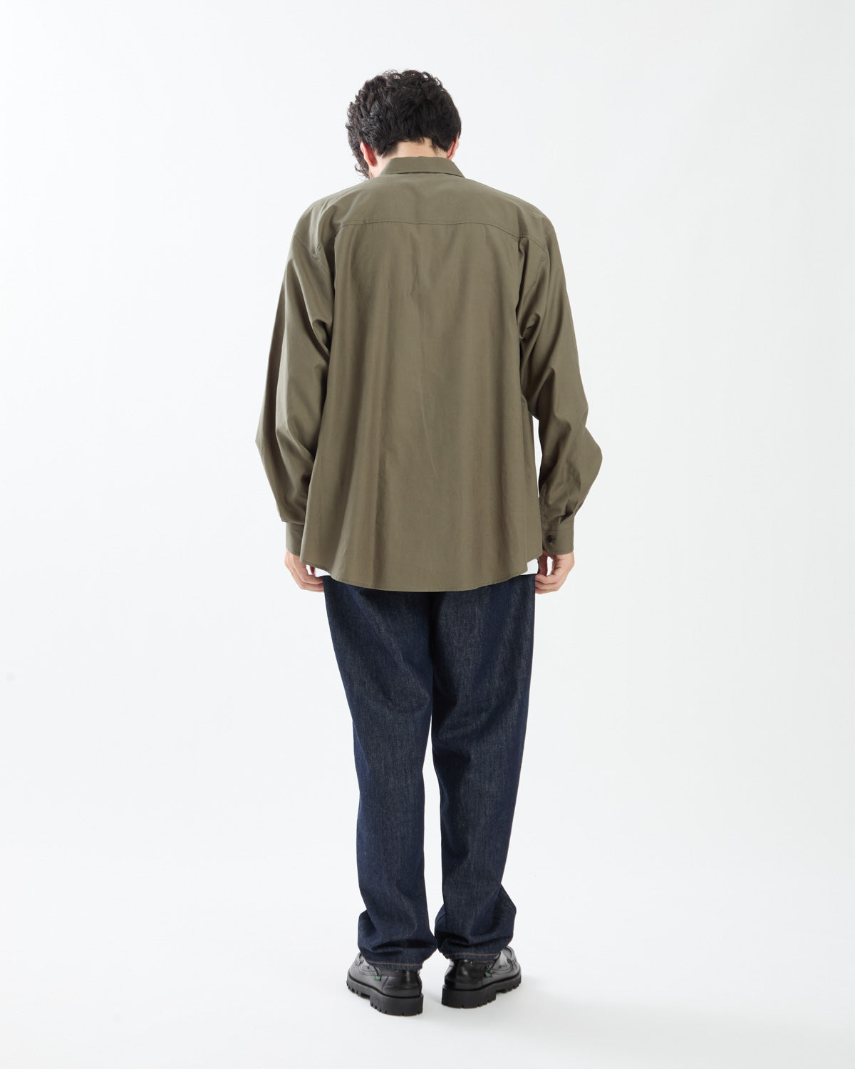 HARD TWIST DENIM WIDE PANTS