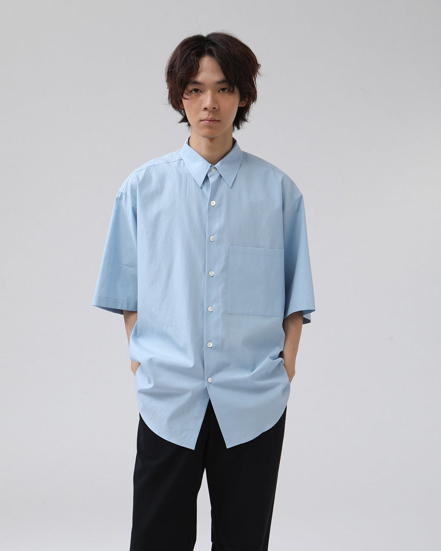 AURALEE WASHED FINX TWILL HALF SLEEVEDロンハーマン