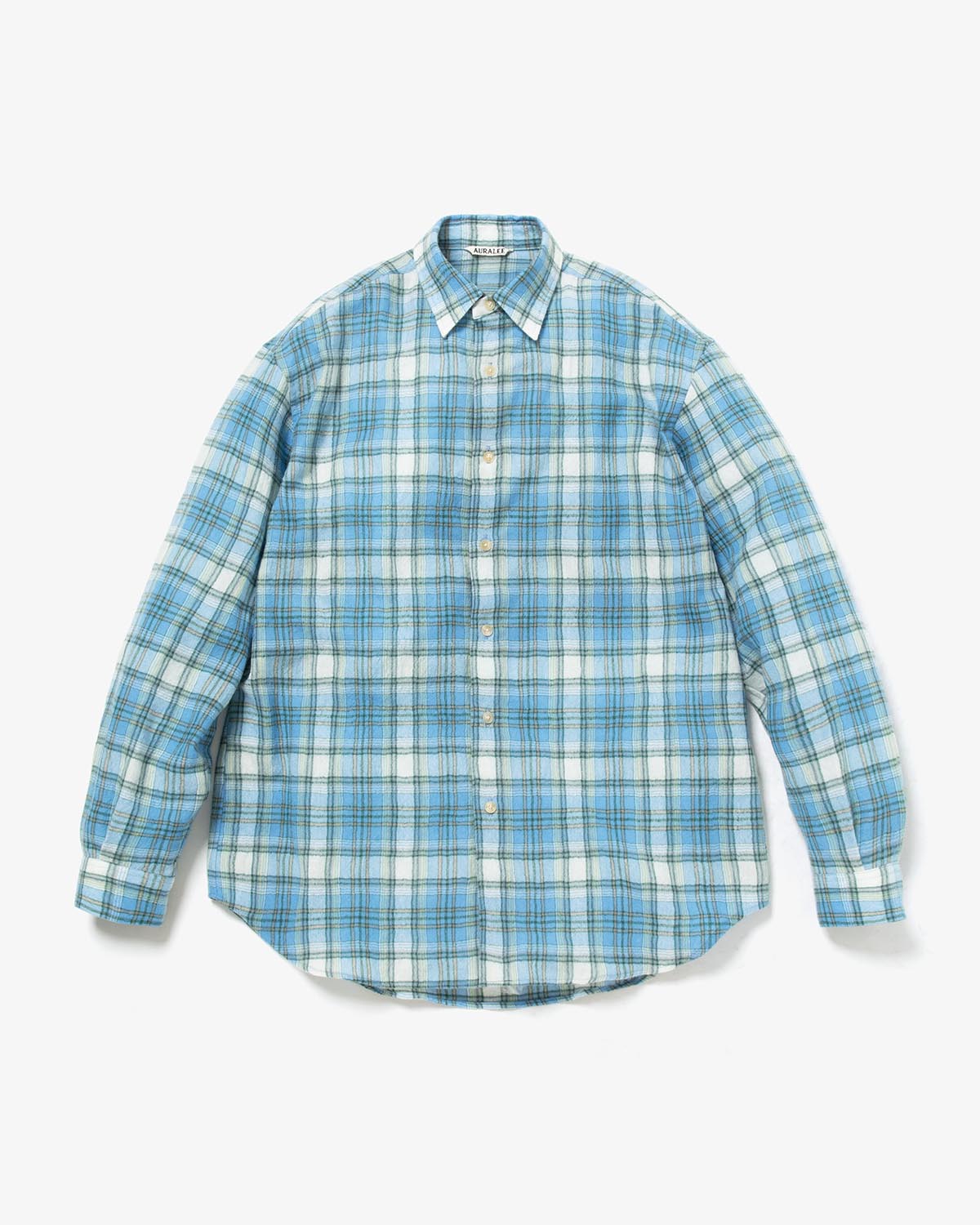 AIRY WOOL CHECK SHIRT