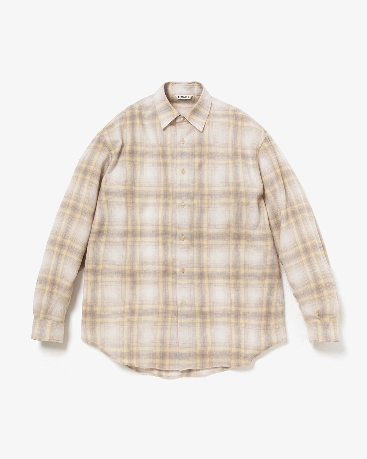 AIRY WOOL CHECK SHIRT