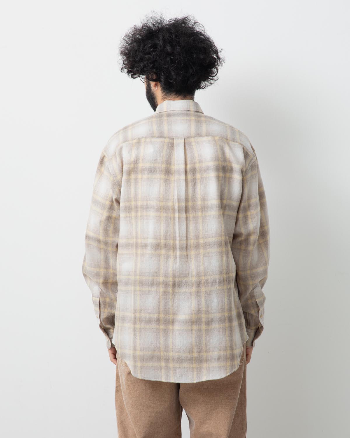 AIRY WOOL CHECK SHIRT