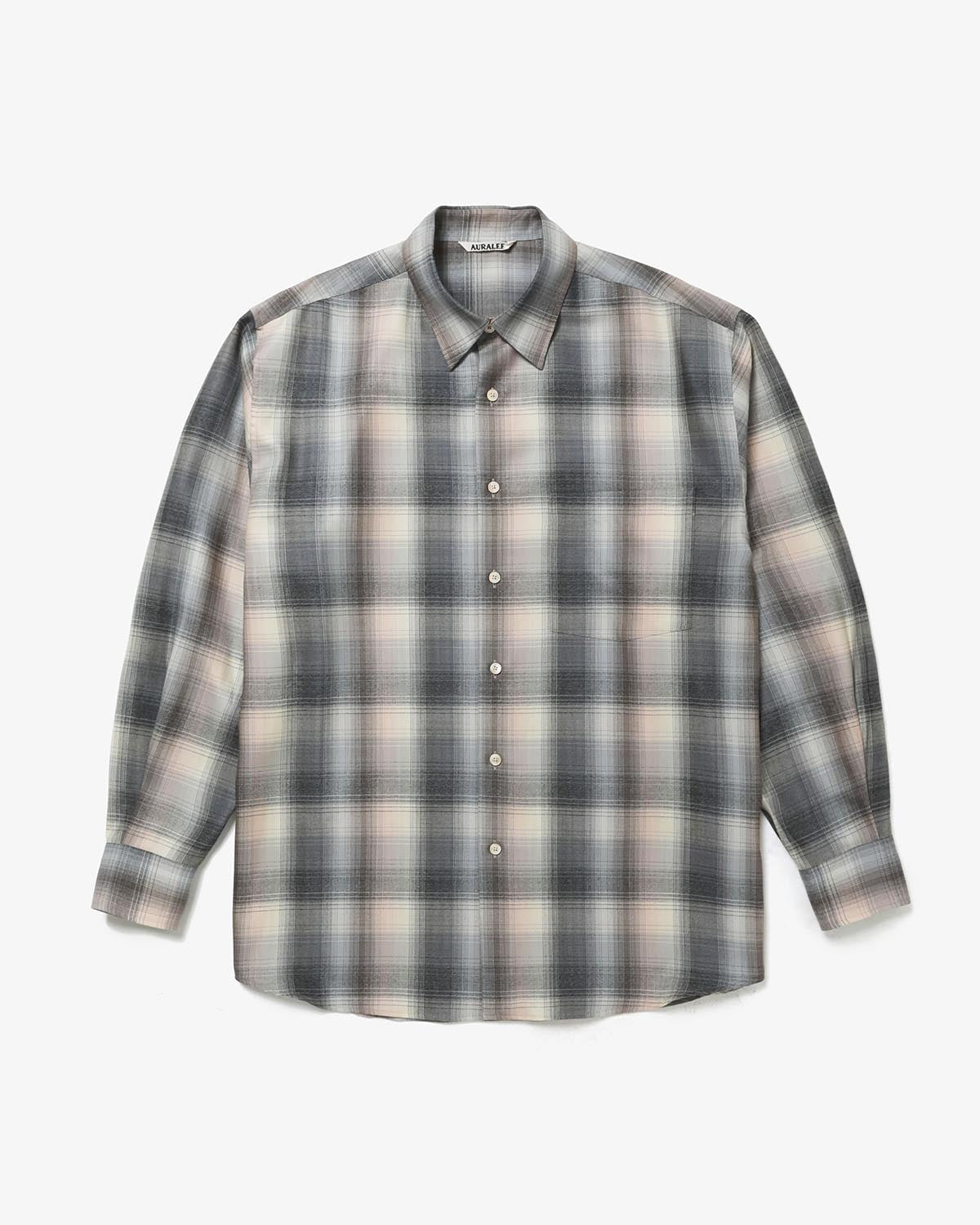 SUPER LIGHT WOOL CHECK SHIRT