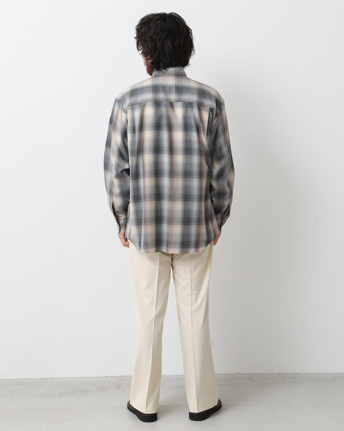 SUPER LIGHT WOOL CHECK SHIRT