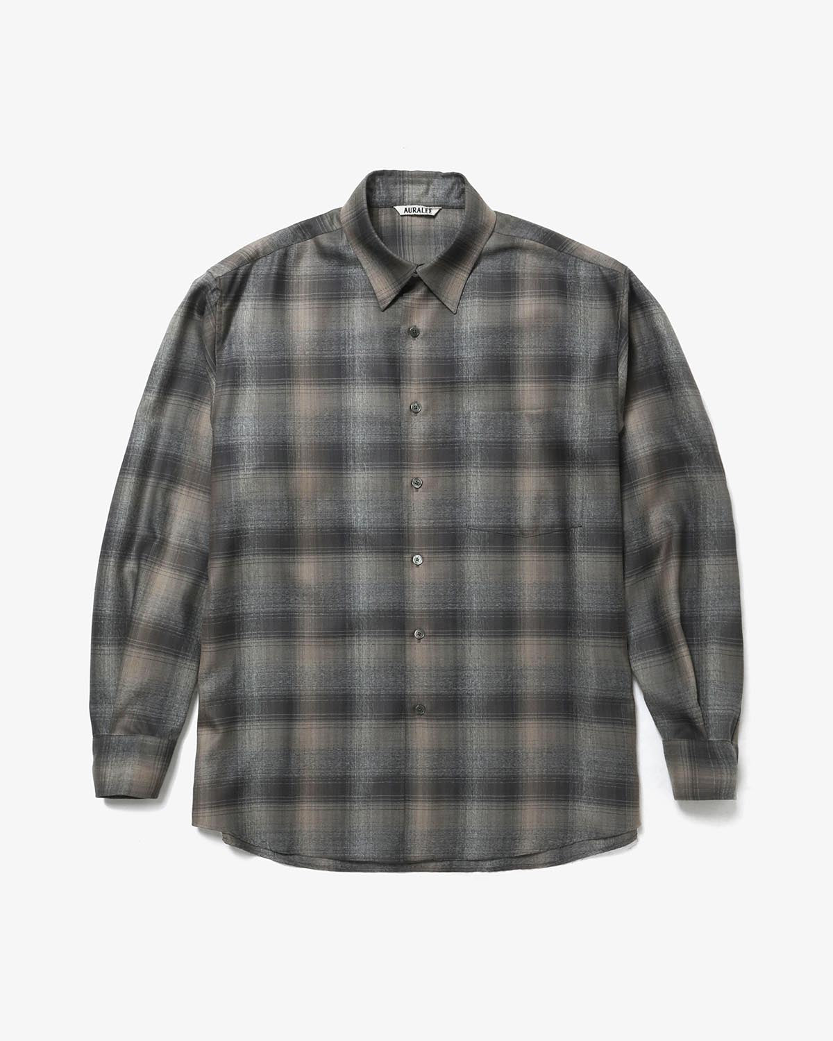 SUPER LIGHT WOOL CHECK SHIRT