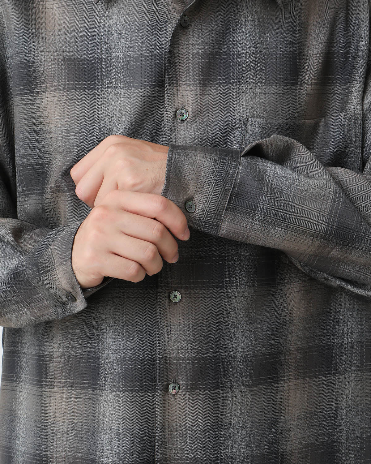 SUPER LIGHT WOOL CHECK SHIRT