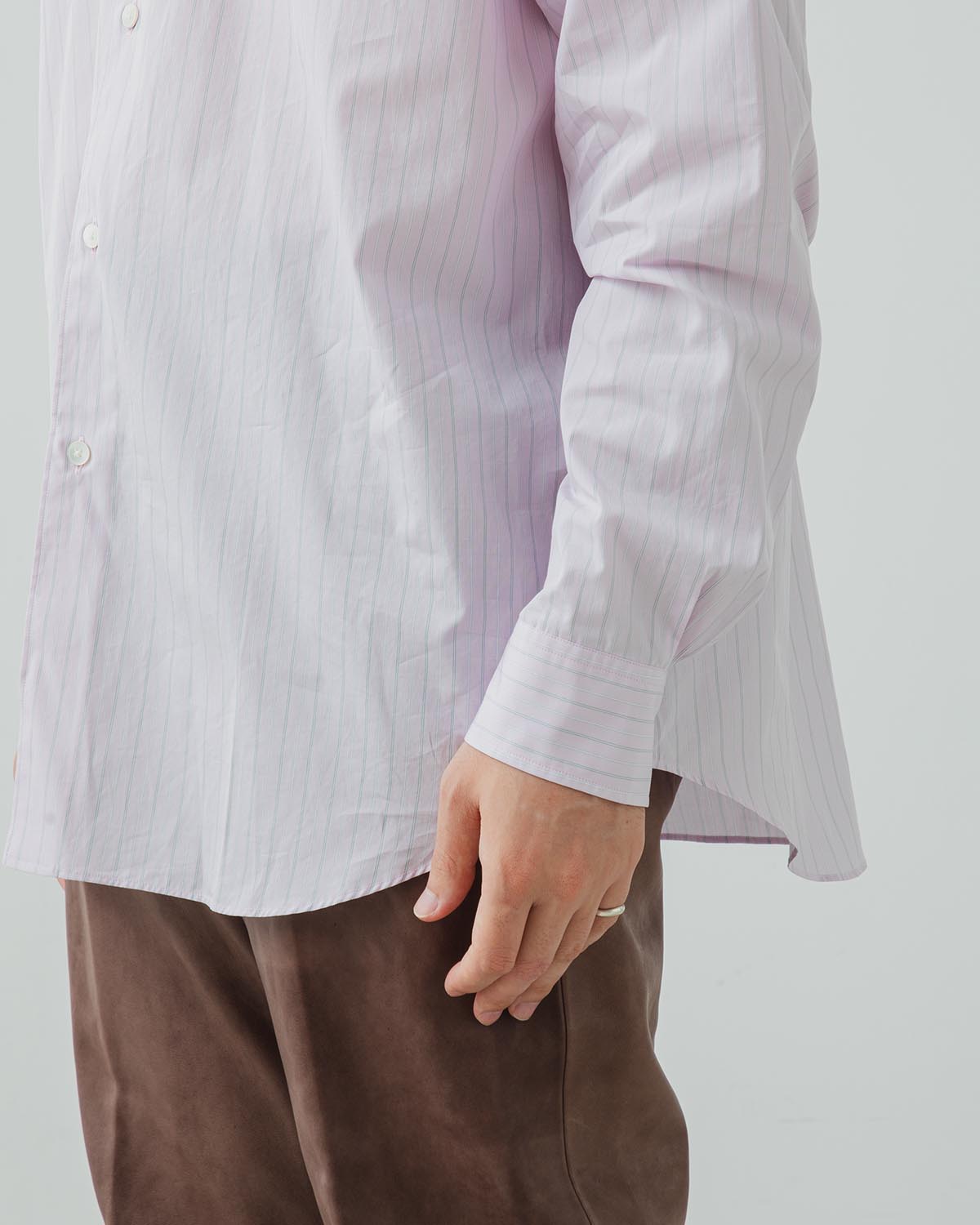 SUVIN HIGH COUNT CLOTH STRIPE SHIRT